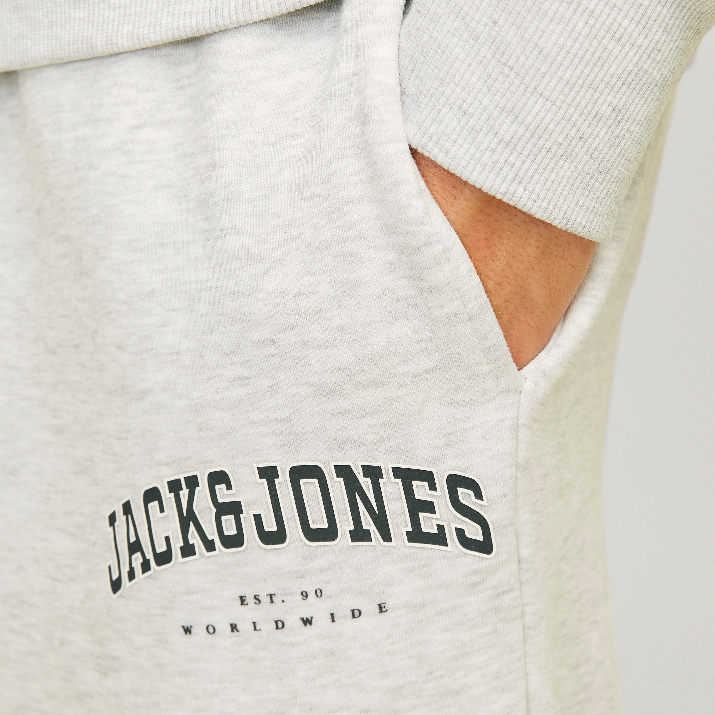 Jack & Jones Logo Mid-Rise Elasticated and Drawstring Waistband Men's Jogger-men-clothing-bottoms-joggers-image-3