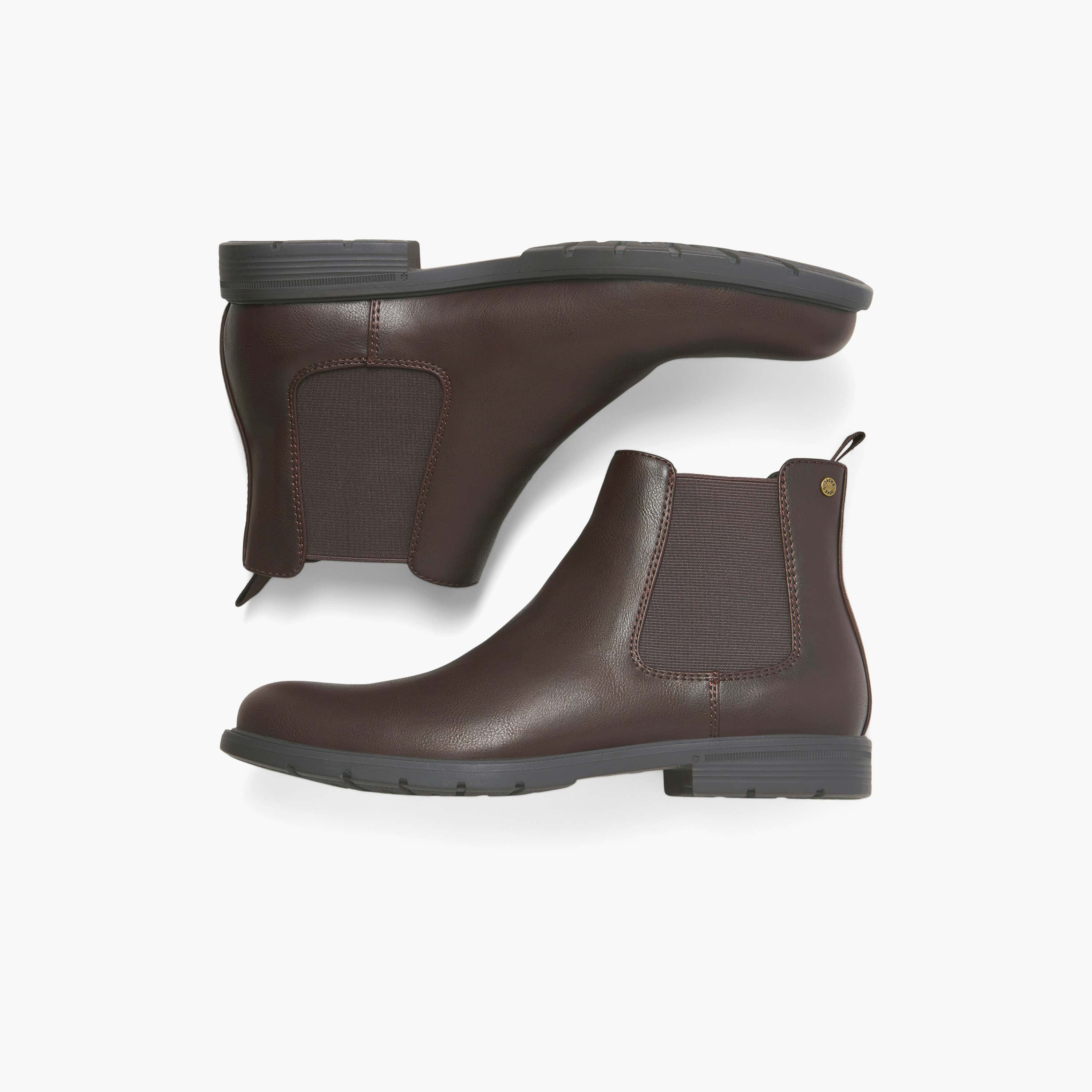 حذاء تشيلسي بوتس رجالي سهل الارتداء من جاك آند جونز | 12257987-men-shoes-boots-image-2