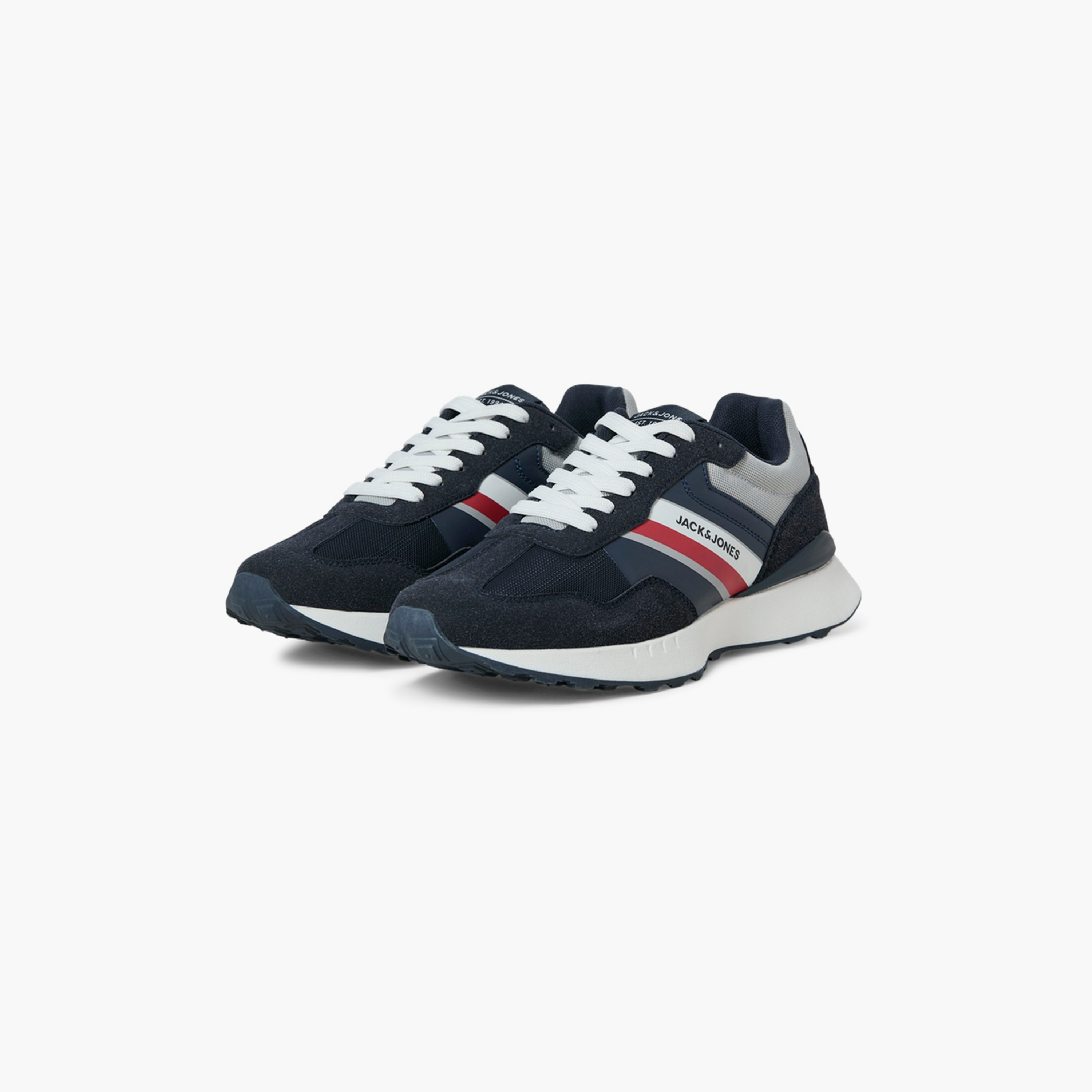 Jack & Jones Men's Lace-Up Low Top Sneakers | 12257991-men-shoes-sneakers-image-1