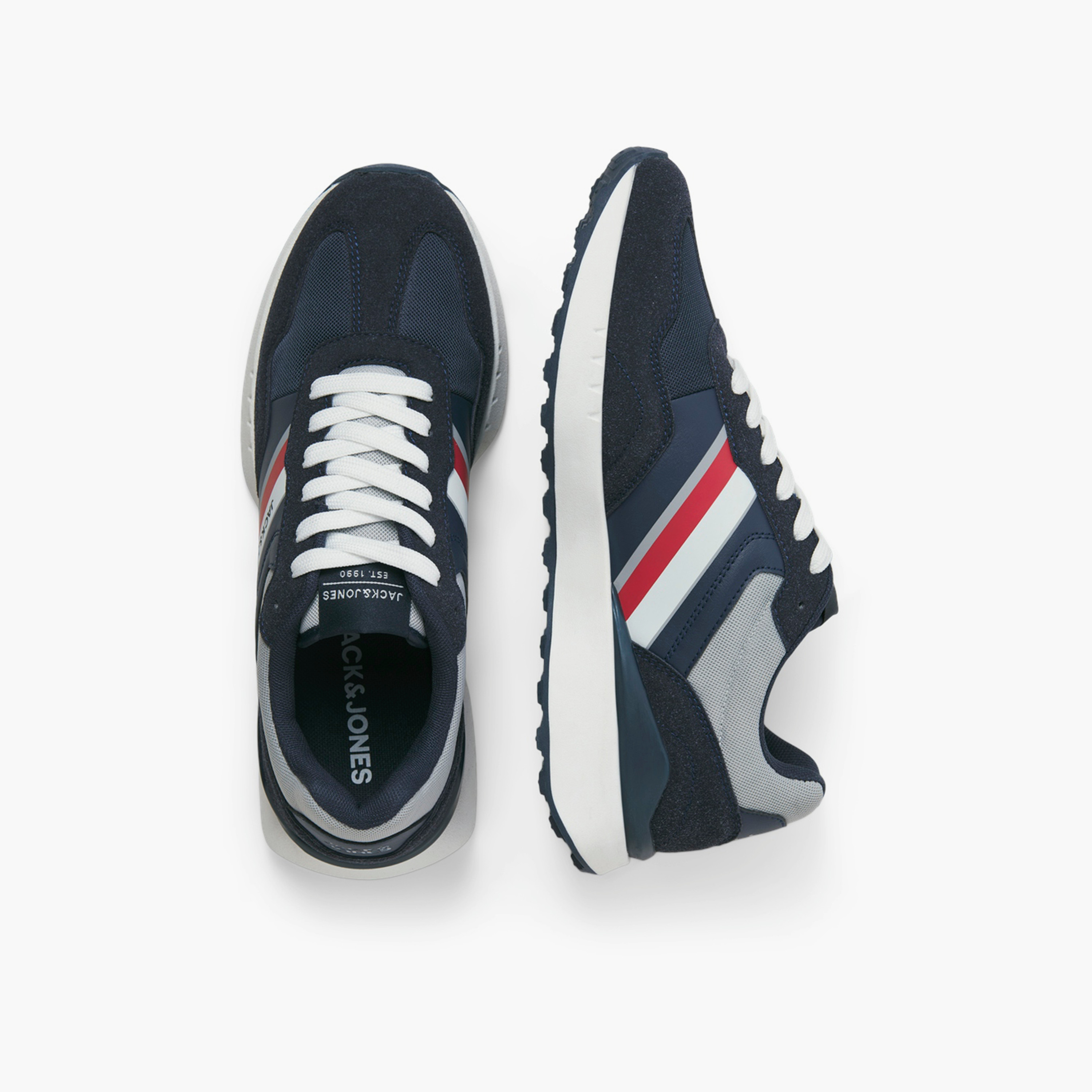 Jack & Jones Men's Lace-Up Low Top Sneakers | 12257991-men-shoes-sneakers-image-3