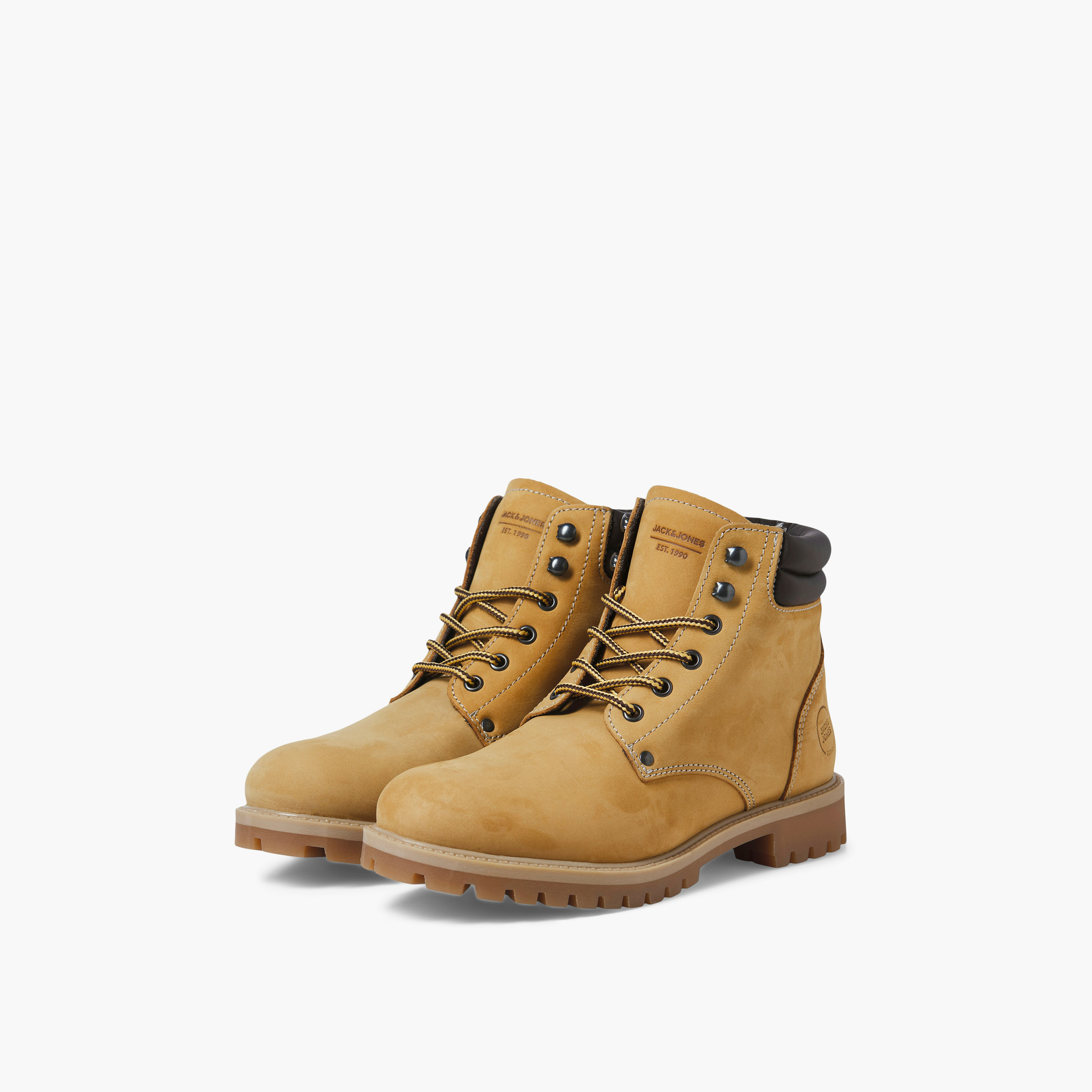 Jack & Jones Men's Lace-Up JFWSTANTON Ankle Boots | 12258044-men-shoes-boots-image-1