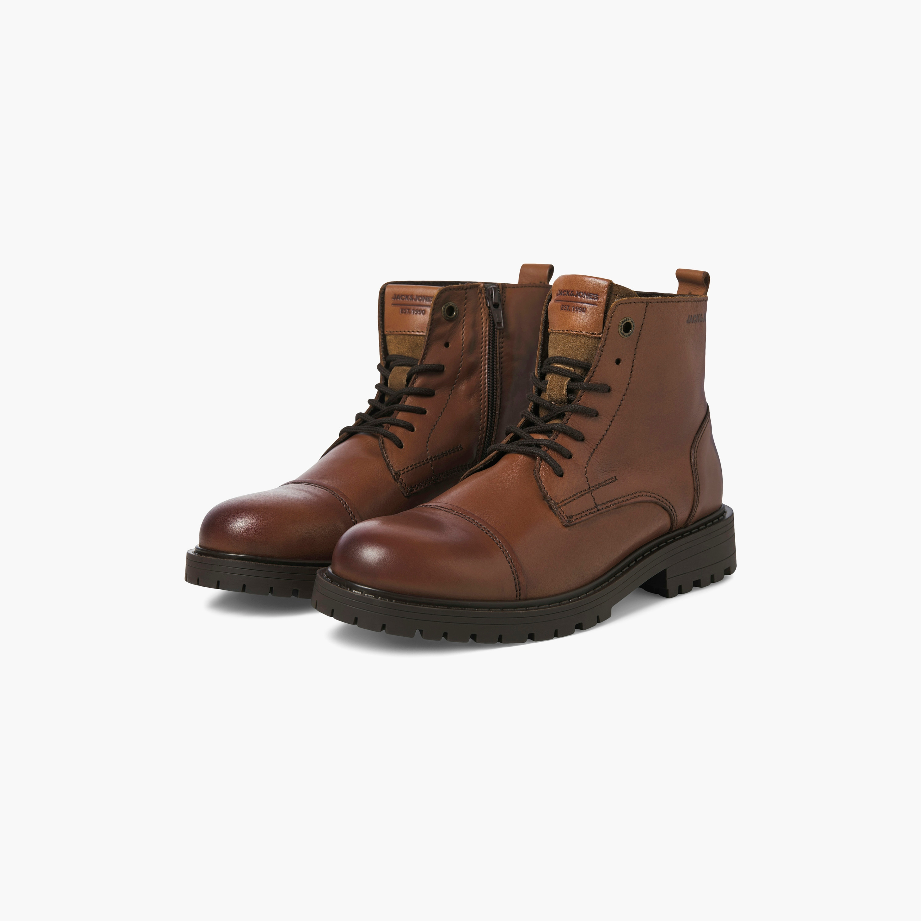Jack & Jones Men's Lace-Up Oxford Ankle Boots | 12258045-men-shoes-boots-image-1