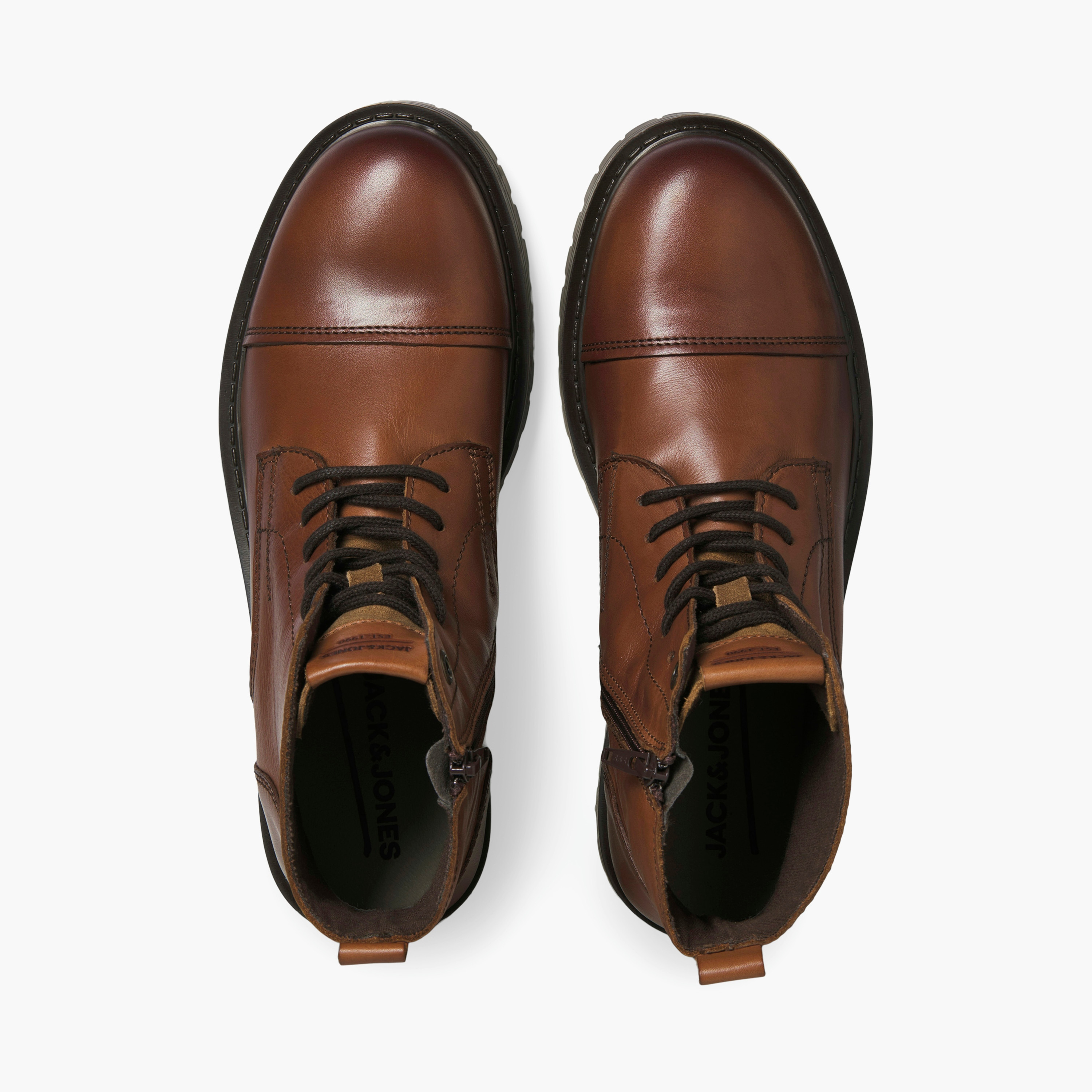 Jack & Jones Men's Lace-Up Oxford Ankle Boots | 12258045-men-shoes-boots-image-3