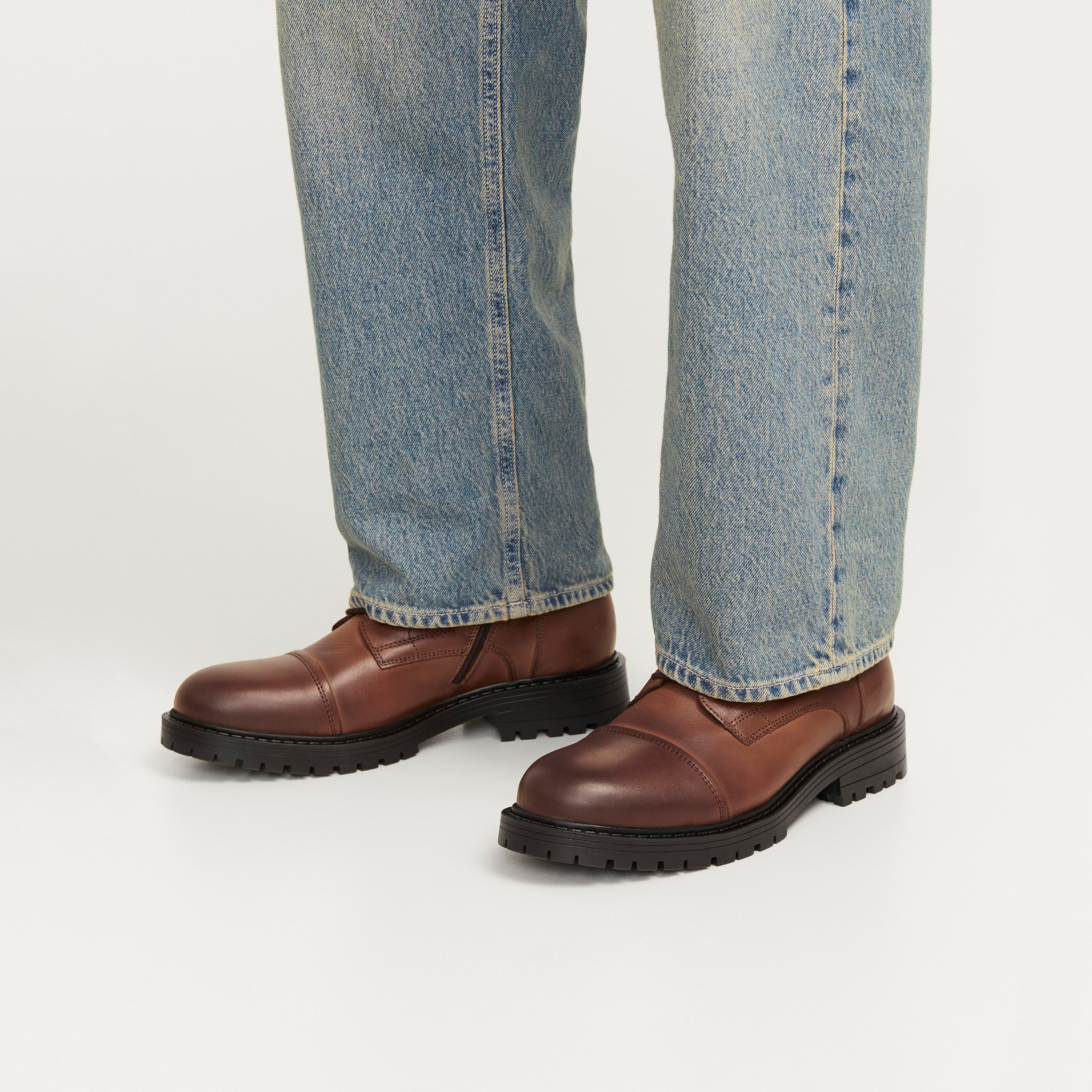 Jack & Jones Men's Lace-Up Oxford Ankle Boots | 12258045-men-shoes-boots-image-7