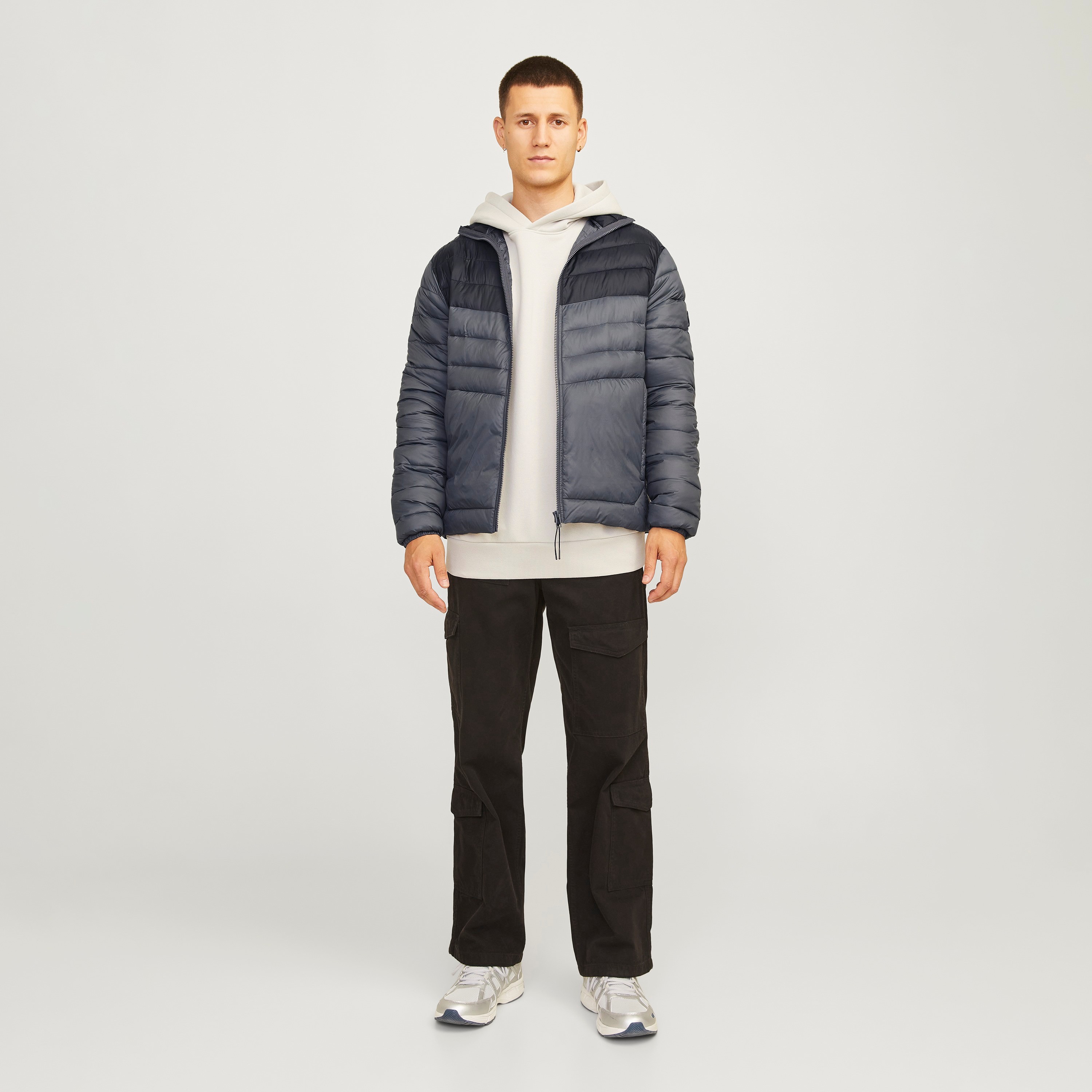 Jack & Jones Colorblock High Neck Long Sleeves Men's Quilted Jacket-men-clothing-jacketsandblazers-jackets-image-2