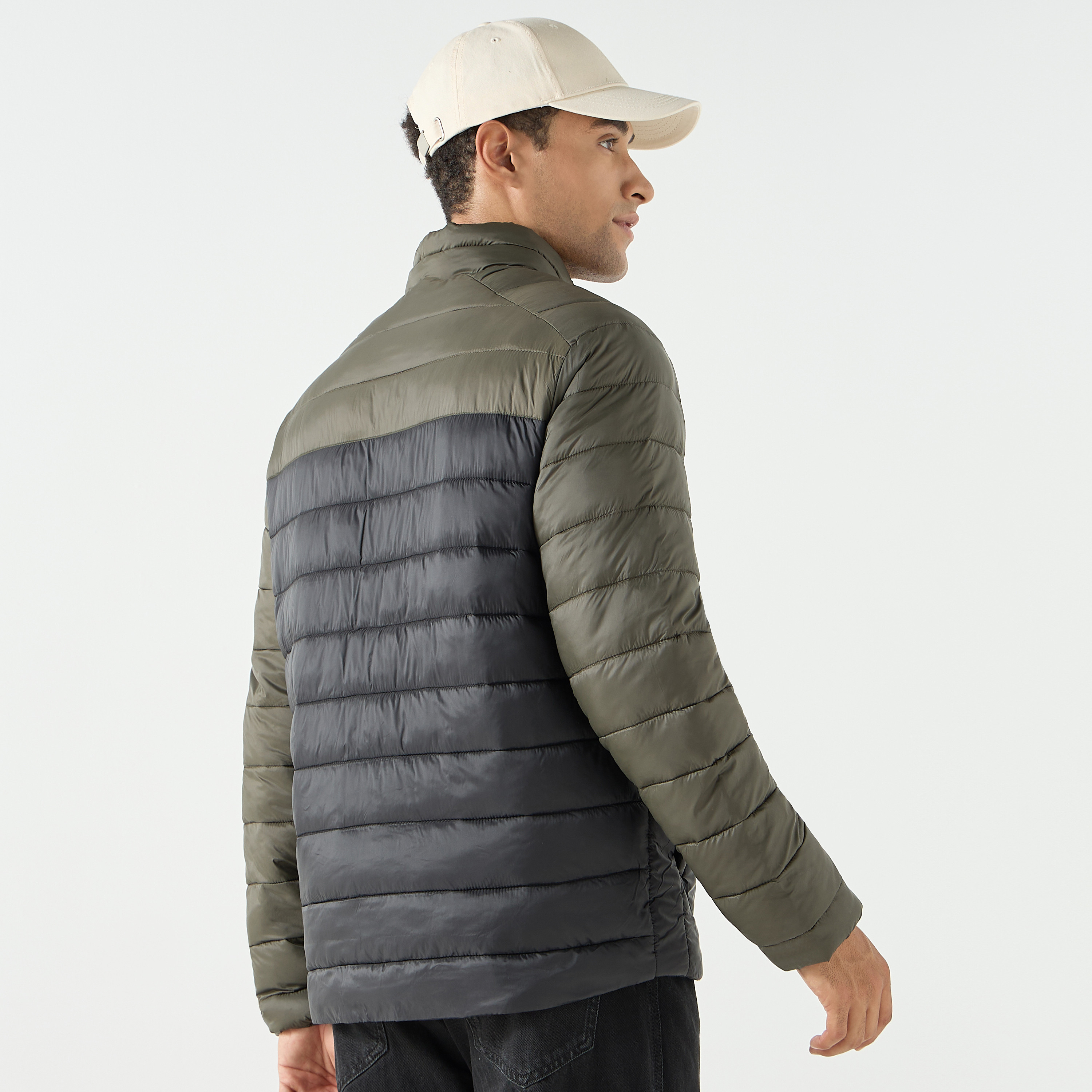 جاك آند جونز كولوربلوك سترة عالية الرقبة وأكمام طويلة للرجال مبطن-men-clothing-jacketsandblazers-jackets-image-7