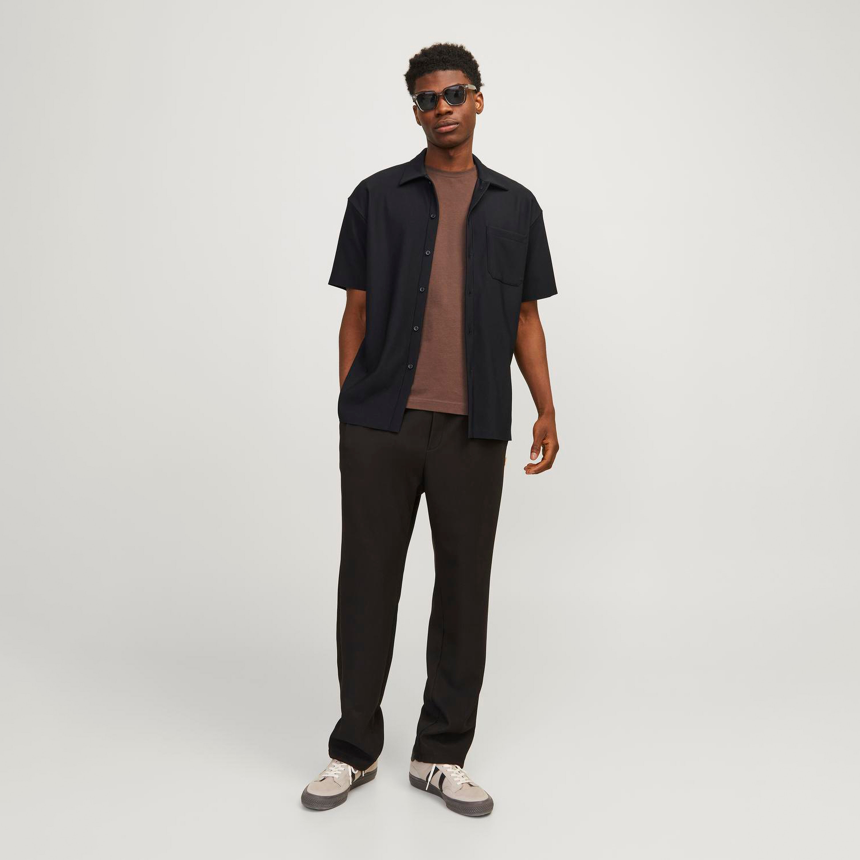 Jack & Jones Ribbed Collared Short Sleeves Shirt-men-clothing-shirts-image-2