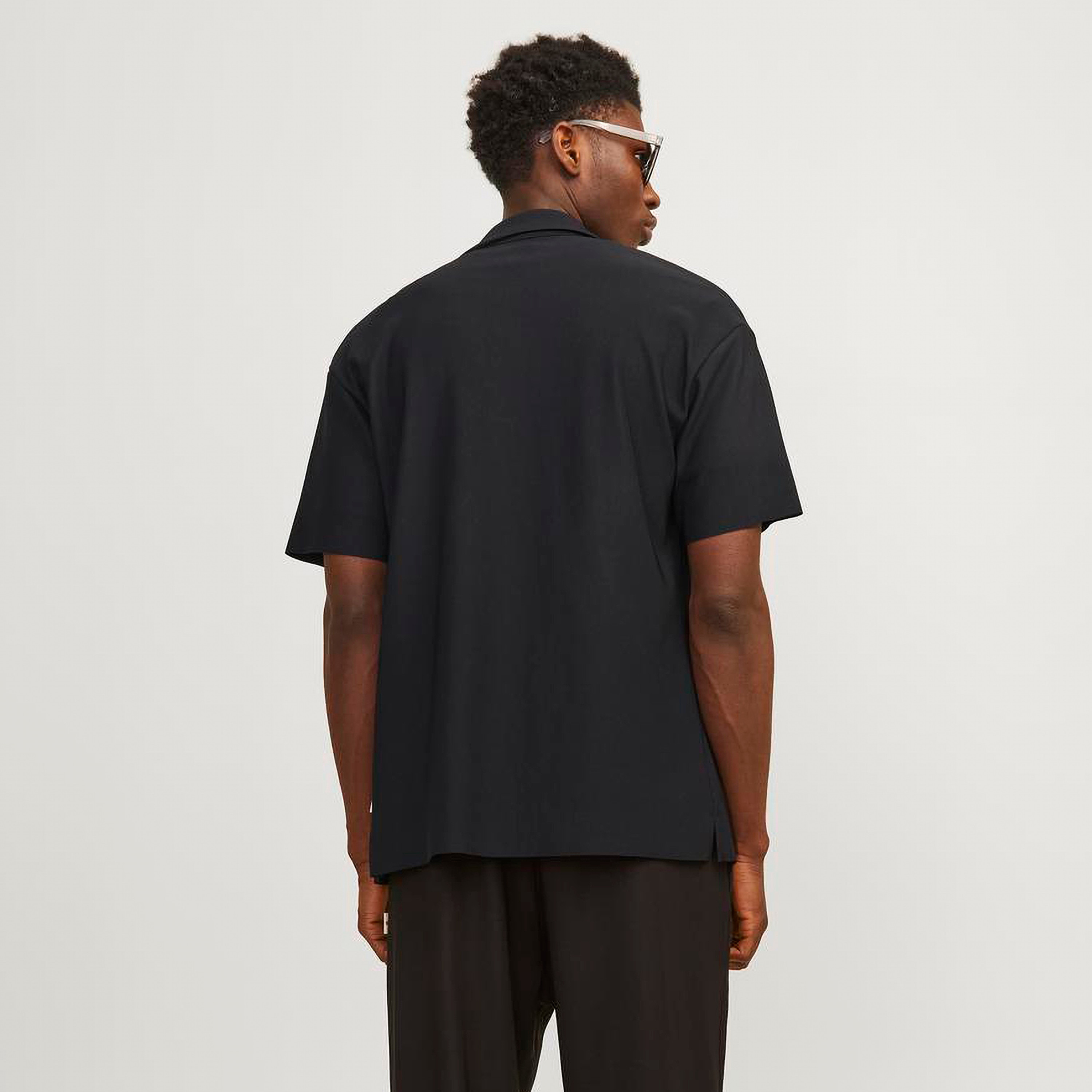 Jack & Jones Ribbed Collared Short Sleeves Shirt-men-clothing-shirts-image-4