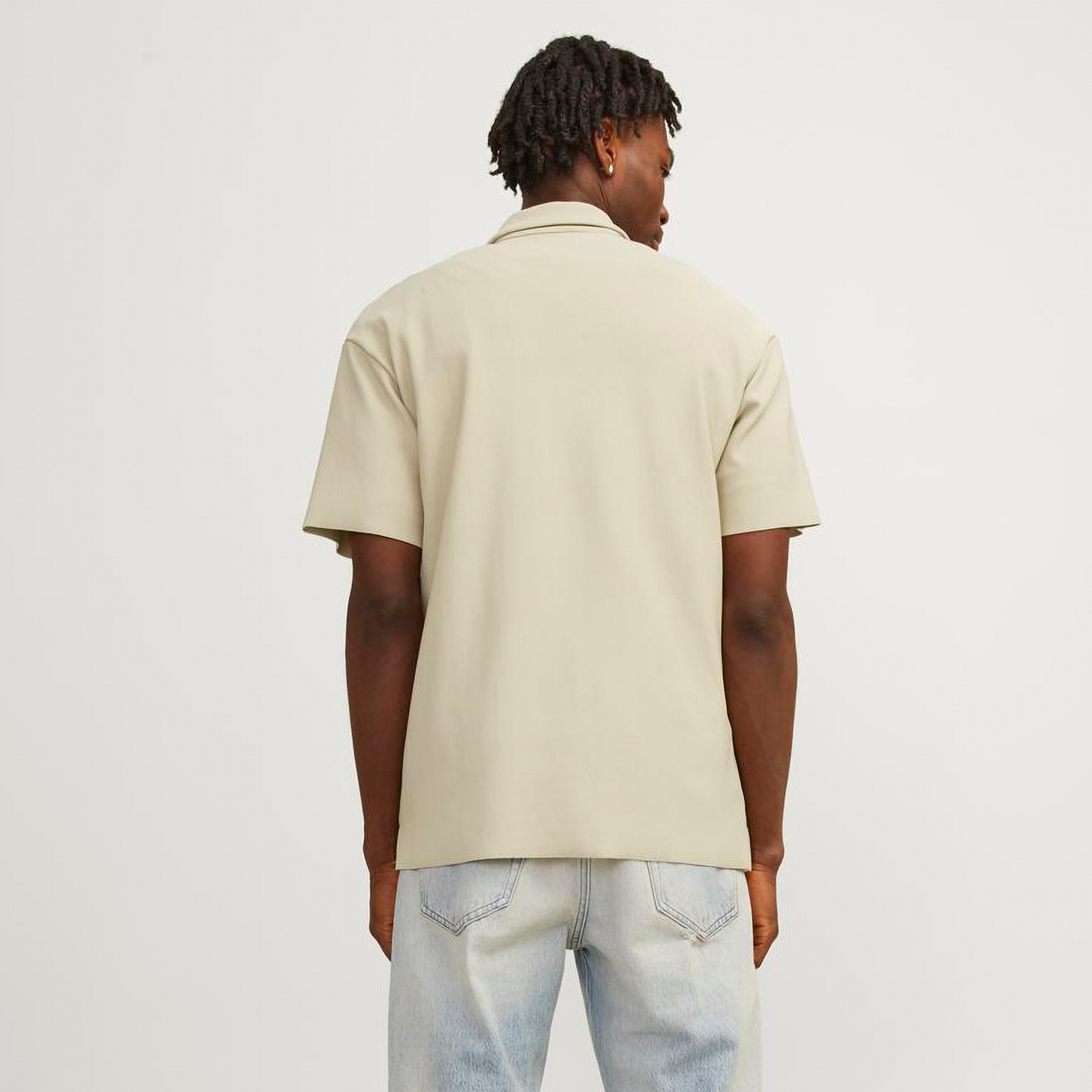 قميص من جاك آند جونز بياقة ذو مضلعة مع أكمام قصيرة-men-clothing-shirts-image-12