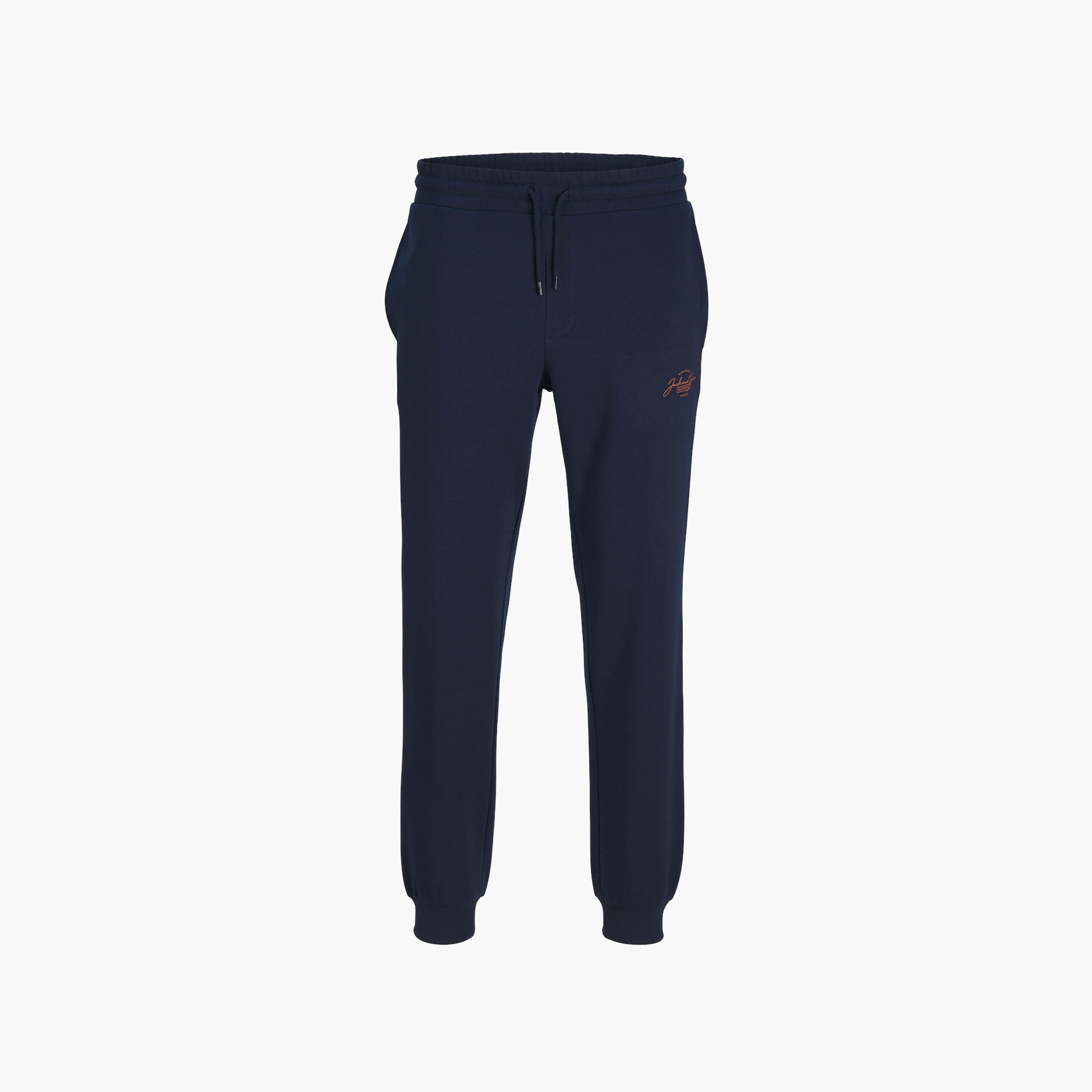 بنطال ركض سادة برباط متوسط الارتفاع من جاك آند جونز-men-clothing-bottoms-joggers-image-3