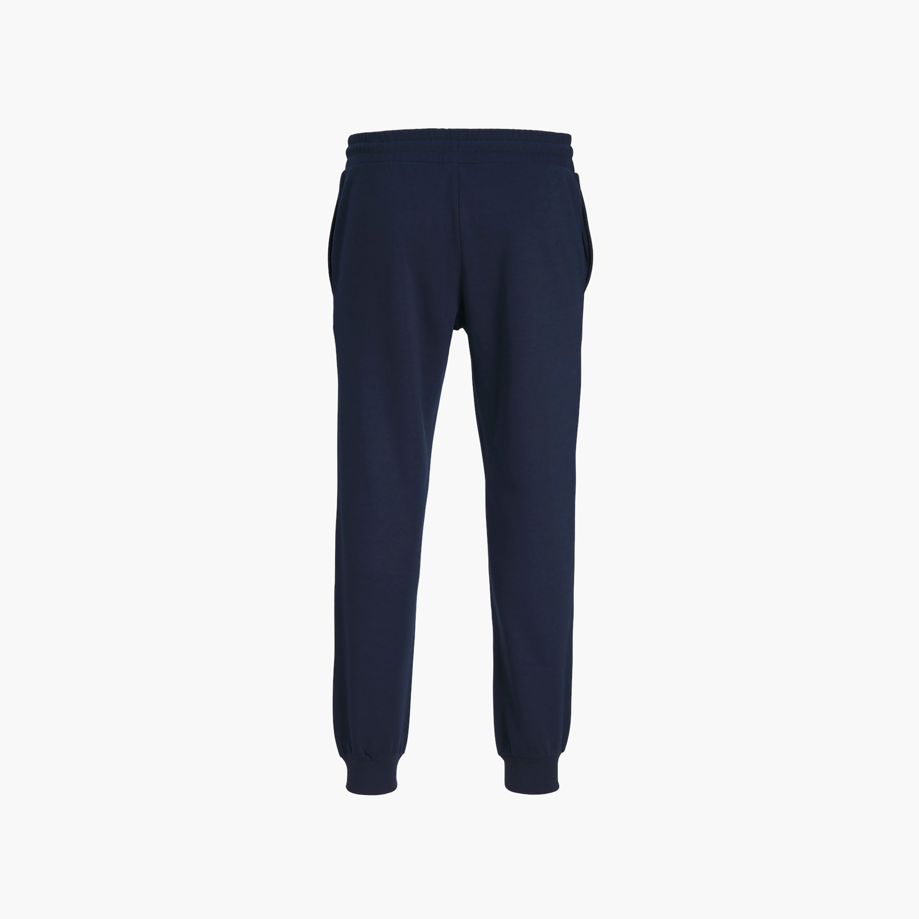 بنطال ركض سادة برباط متوسط الارتفاع من جاك آند جونز-men-clothing-bottoms-joggers-image-4