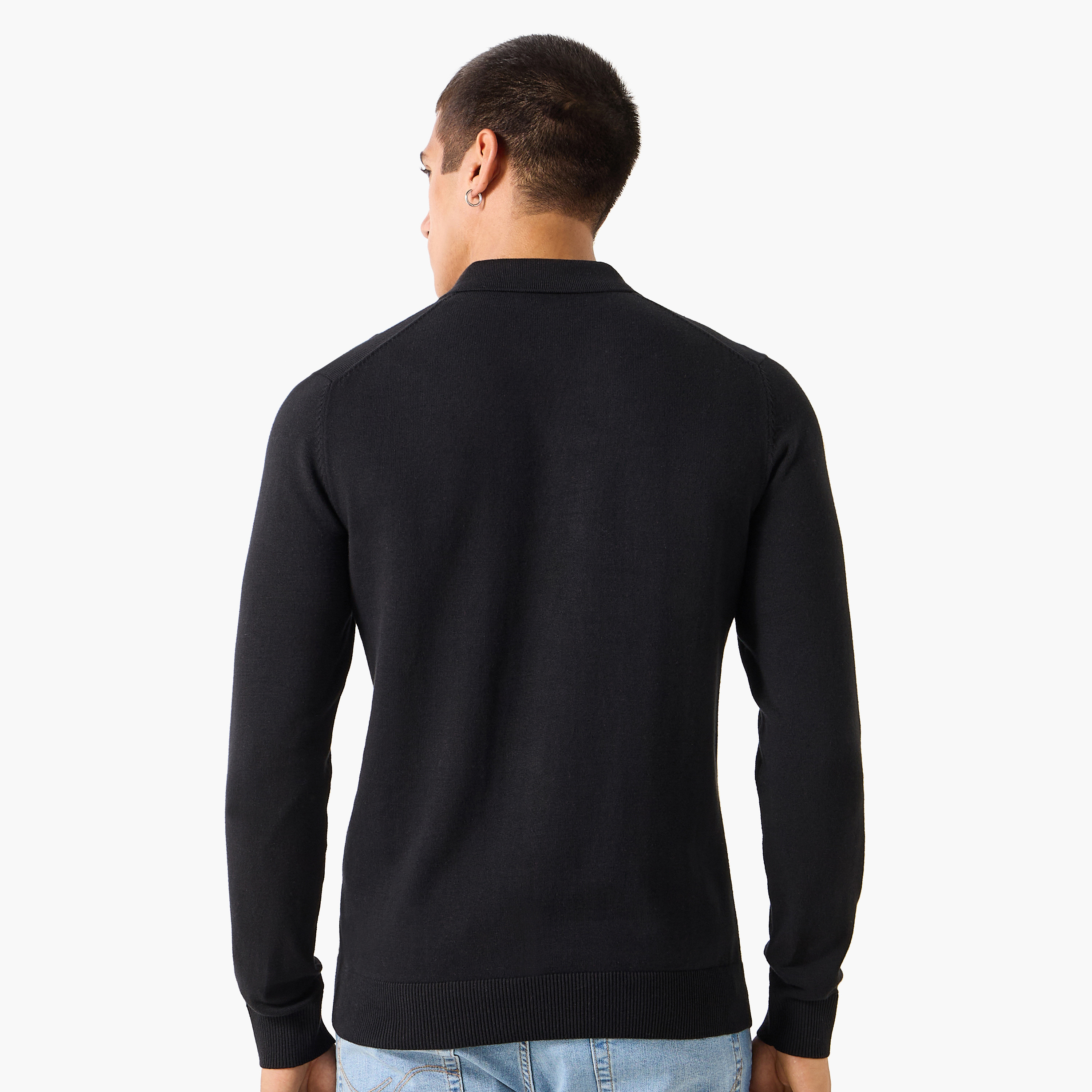 Jack & Jones Plain Polo Neck Long Sleeves Men's Sweater-men-clothing-sweatersandpullovers-image-5