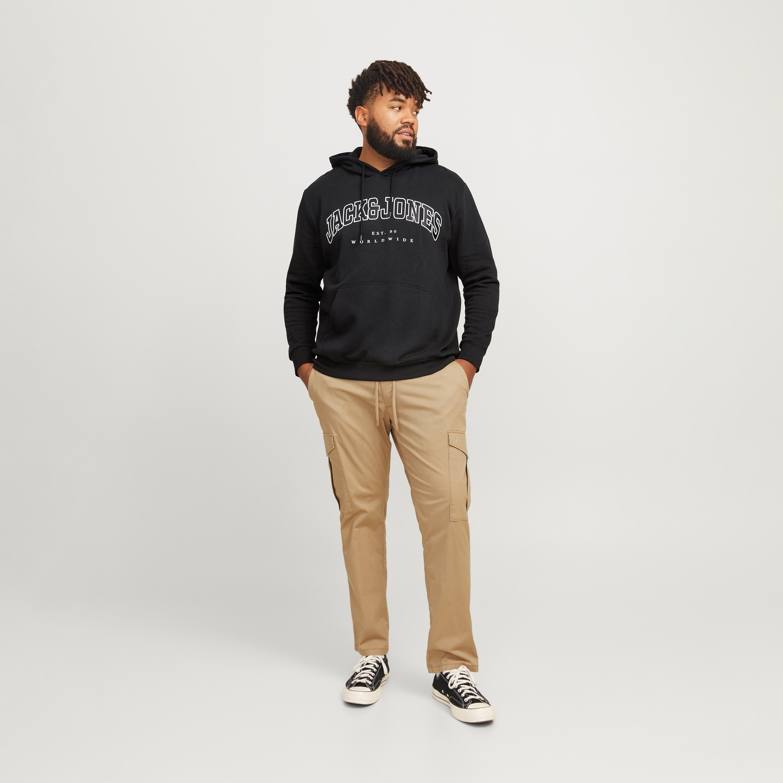 Jack & Jones Printed Long Sleeves Hoodie with Kangaroo Pockets-men-clothing-hoodiesandsweatshirts-image-2