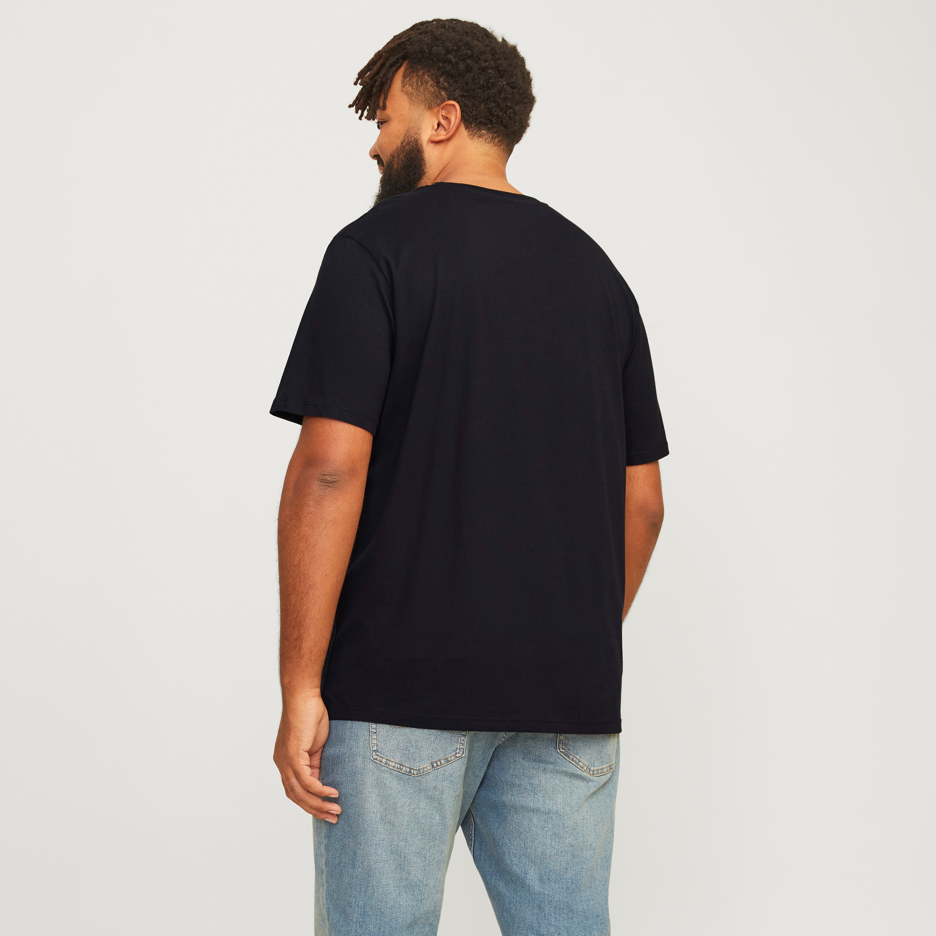 Jack & Jones Plus Size Logo Round Neck Short Sleeves Men's T-Shirt-men-clothing-tshirtsandpolos-tshirts-image-4