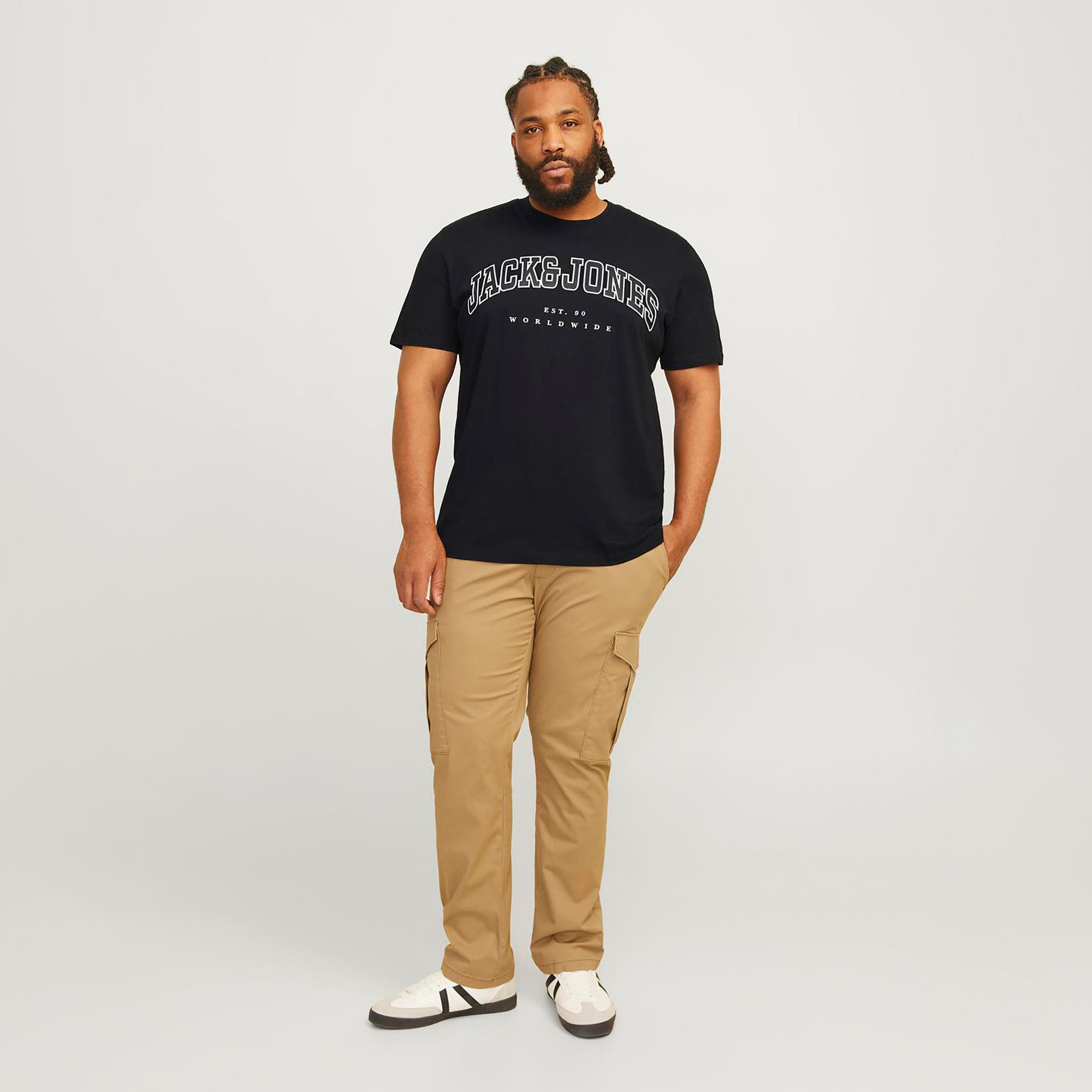 Jack & Jones Plus Size Logo Crew Neck Short Sleeves T-Shirt-men-clothing-tshirtsandpolos-tshirts-image-2