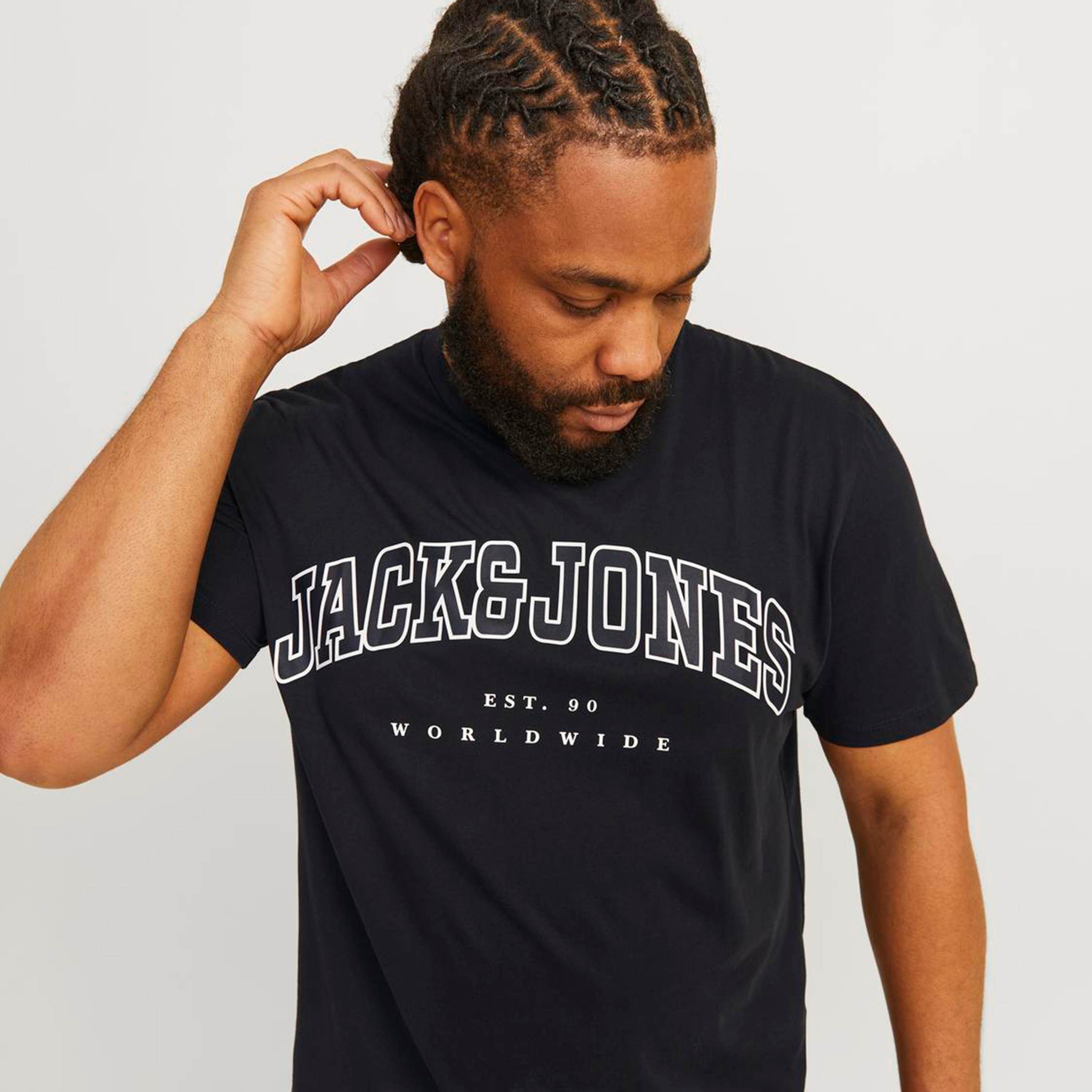 Jack & Jones Plus Size Logo Crew Neck Short Sleeves T-Shirt-men-clothing-tshirtsandpolos-tshirts-image-3