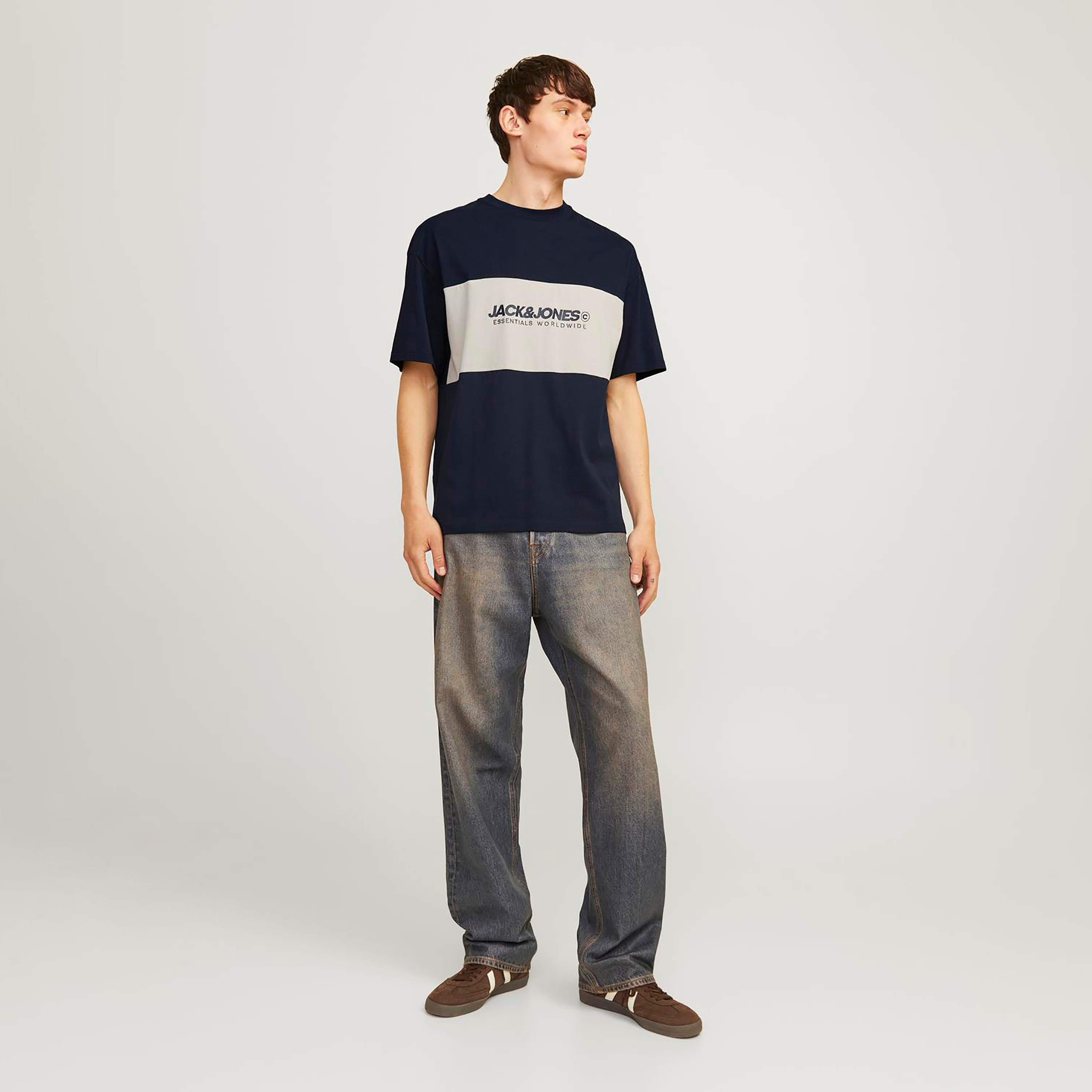 Jack & Jones Logo Crew Neck Short Sleeves Men's T-Shirt-men-clothing-tshirtsandpolos-tshirts-image-2