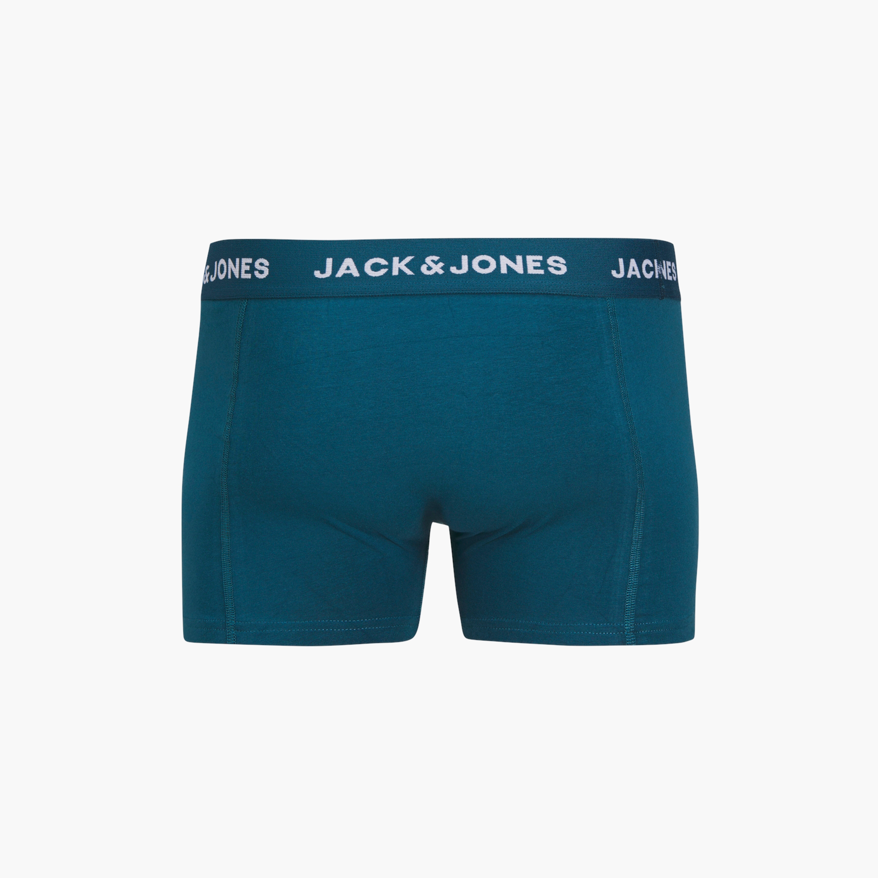 Jack & Jones Pack of 5 Brand Print Elasticated Waistband Men's Trunks-men-clothing-innerwear-underwear-image-4