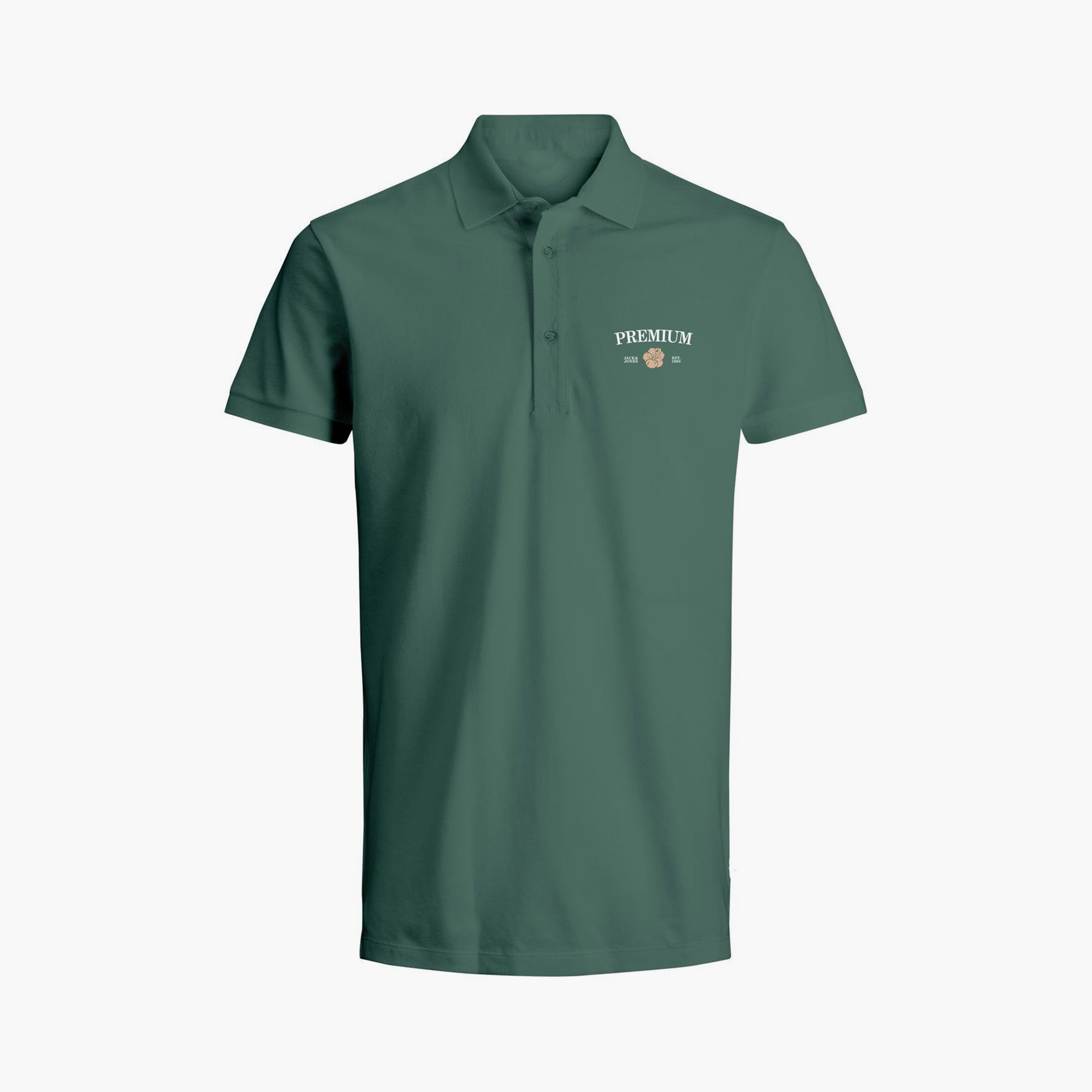 تيشيرت بولو سادة بأكمام قصيرة وياقة من جاك آند جونز-men-clothing-tshirtsandpolos-polos-image-1