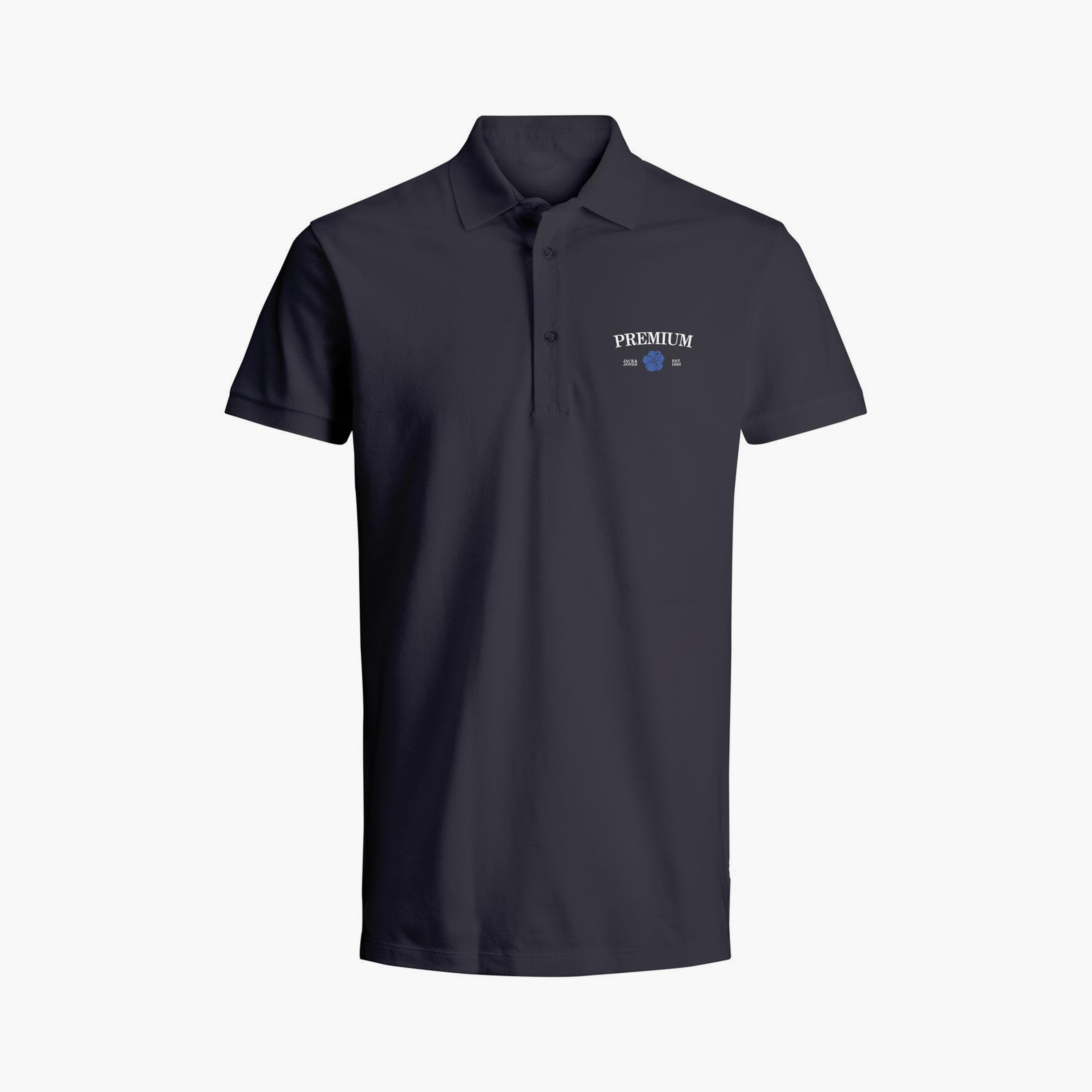 تيشيرت بولو سادة بأكمام قصيرة وياقة من جاك آند جونز-men-clothing-tshirtsandpolos-polos-image-3