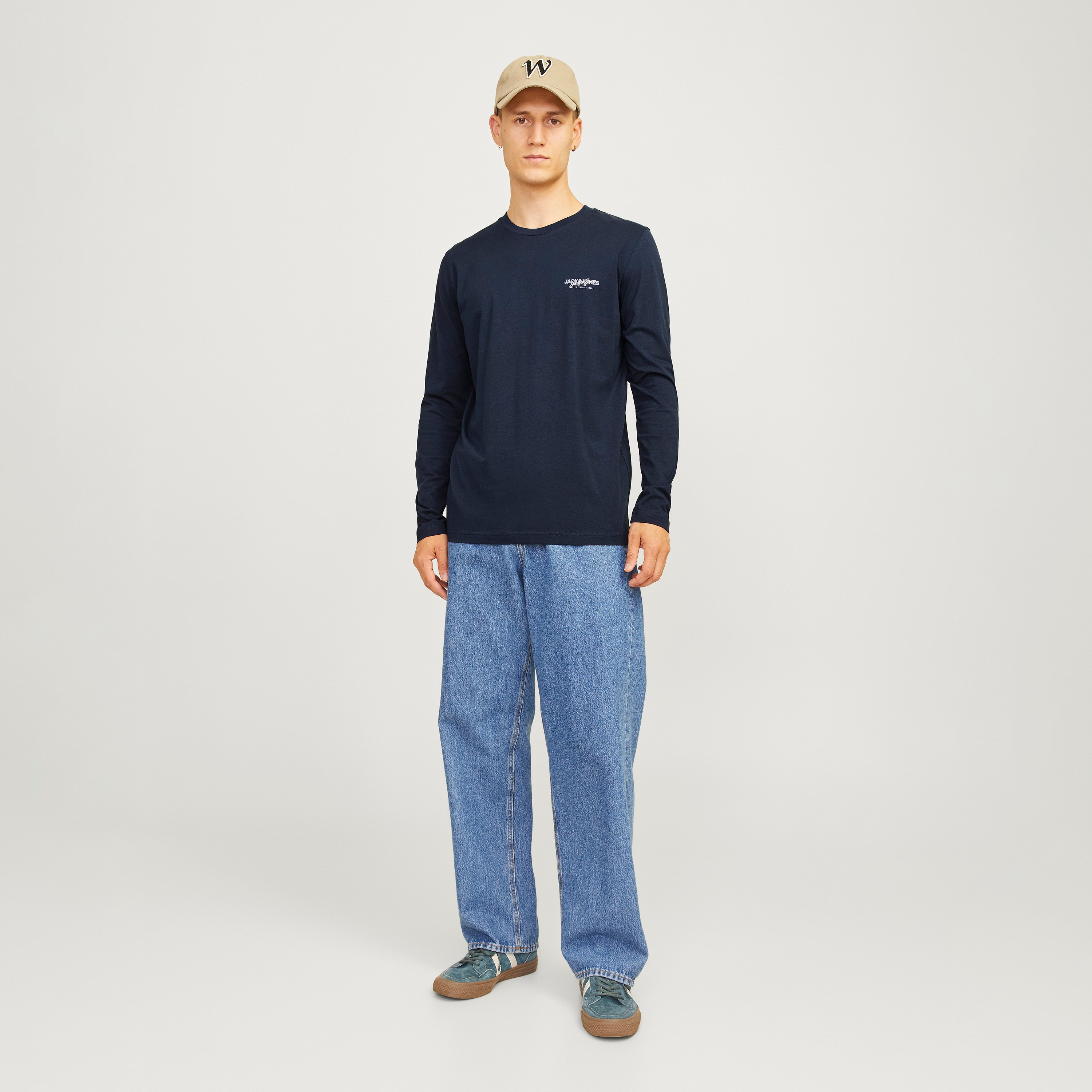 Jack & Jones Logo Crew Neck Long Sleeves T-Shirt-men-clothing-tshirtsandpolos-tshirts-image-2