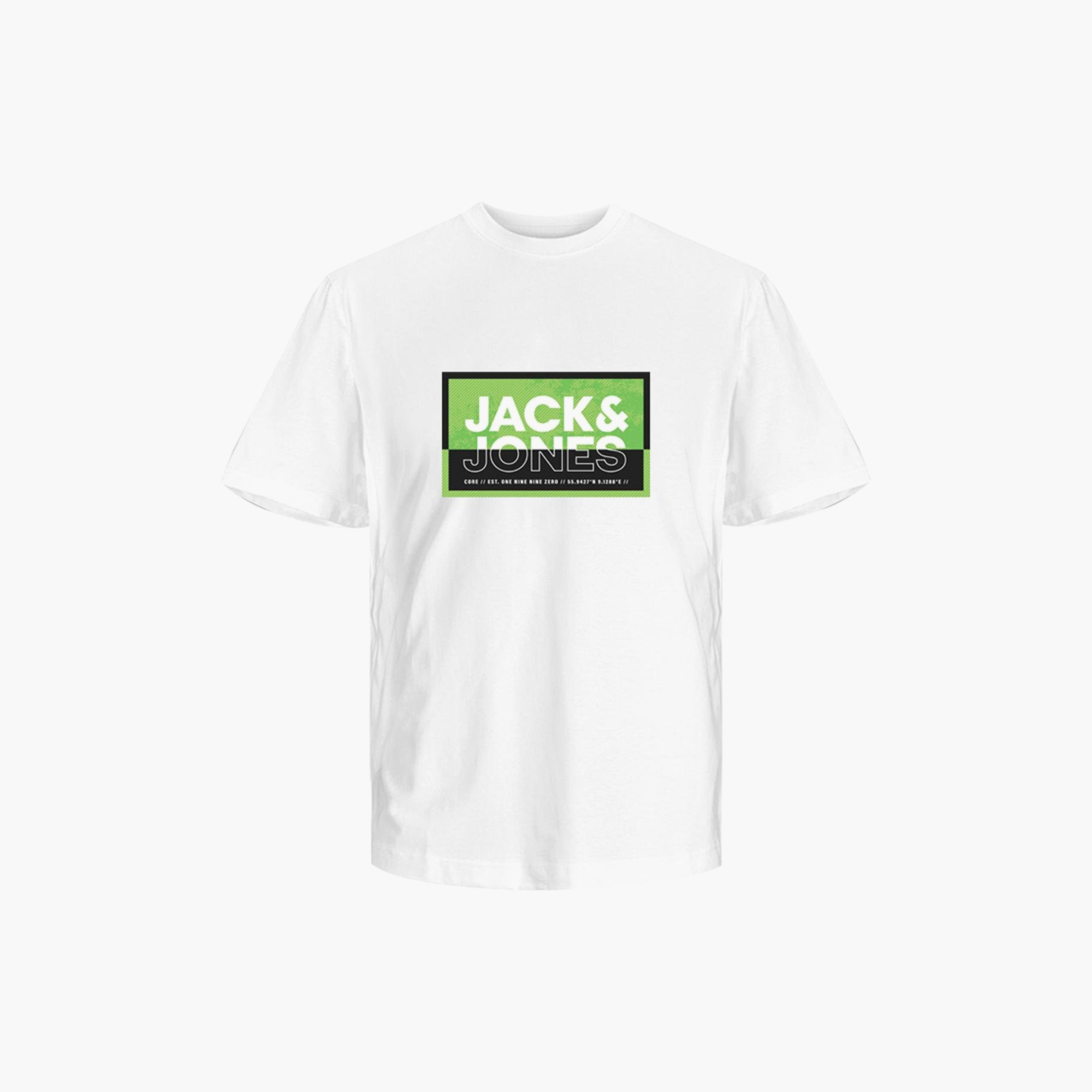 تي شيرت ذو مقاس كبير من جاك آند جونز ذو شعار بأكمام قصيرة و ياقة مستديرة-men-clothing-tshirtsandpolos-tshirts-image-3