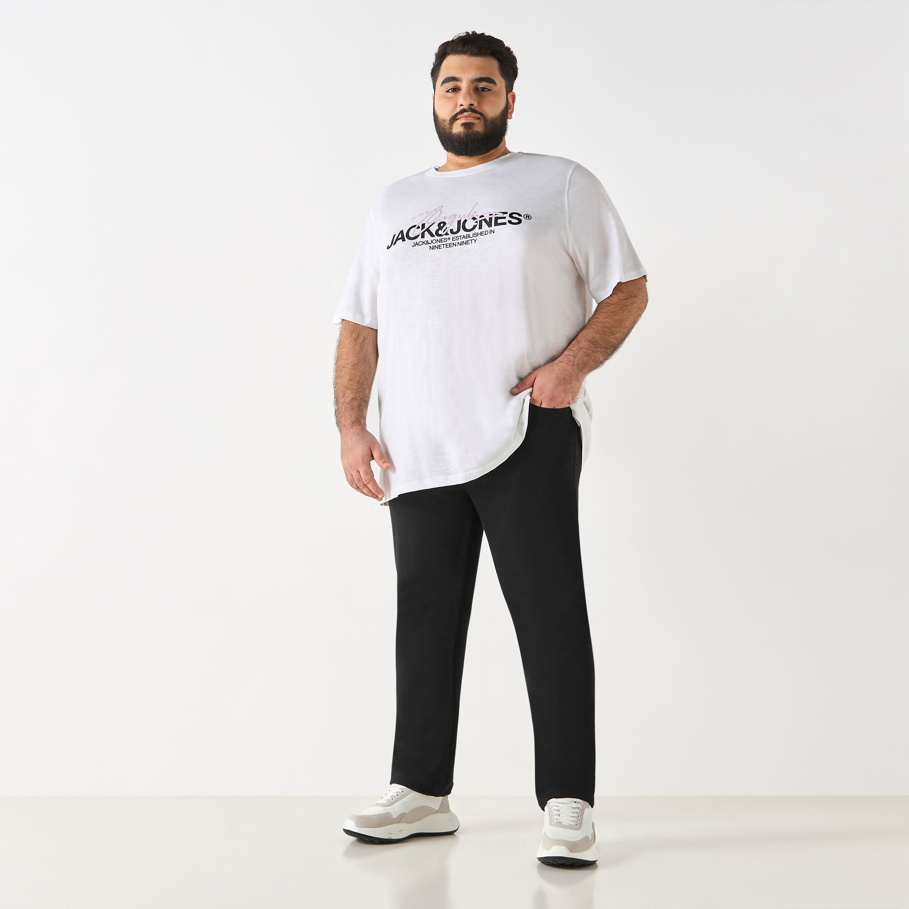 Jack & Jones Plus Size Logo Crew Neck Short Sleeves T-Shirt-men-clothing-tshirtsandpolos-tshirts-image-2