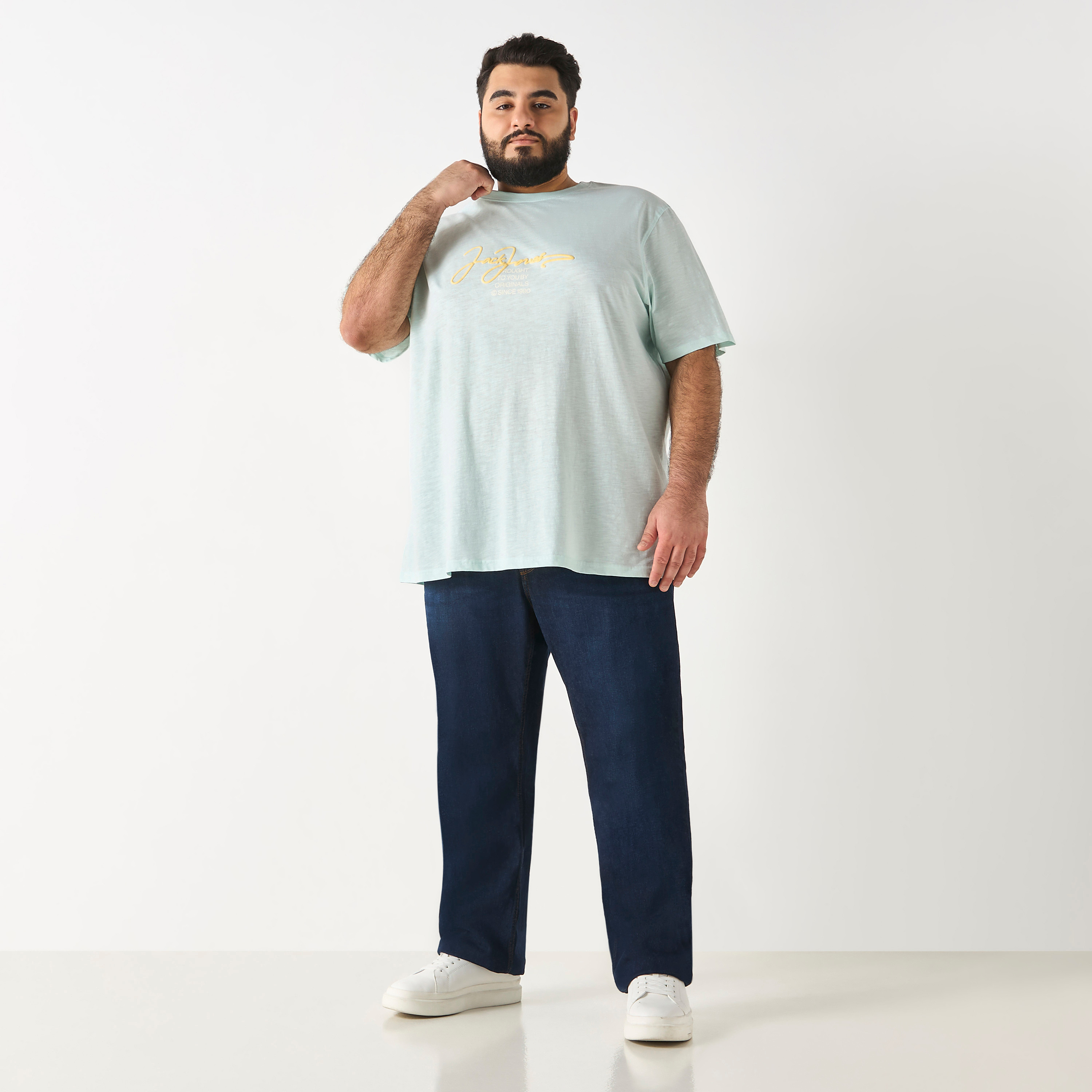 Jack & Jones Plus Size Logo Crew Neck Short Sleeves T-Shirt-men-clothing-tshirtsandpolos-tshirts-image-6