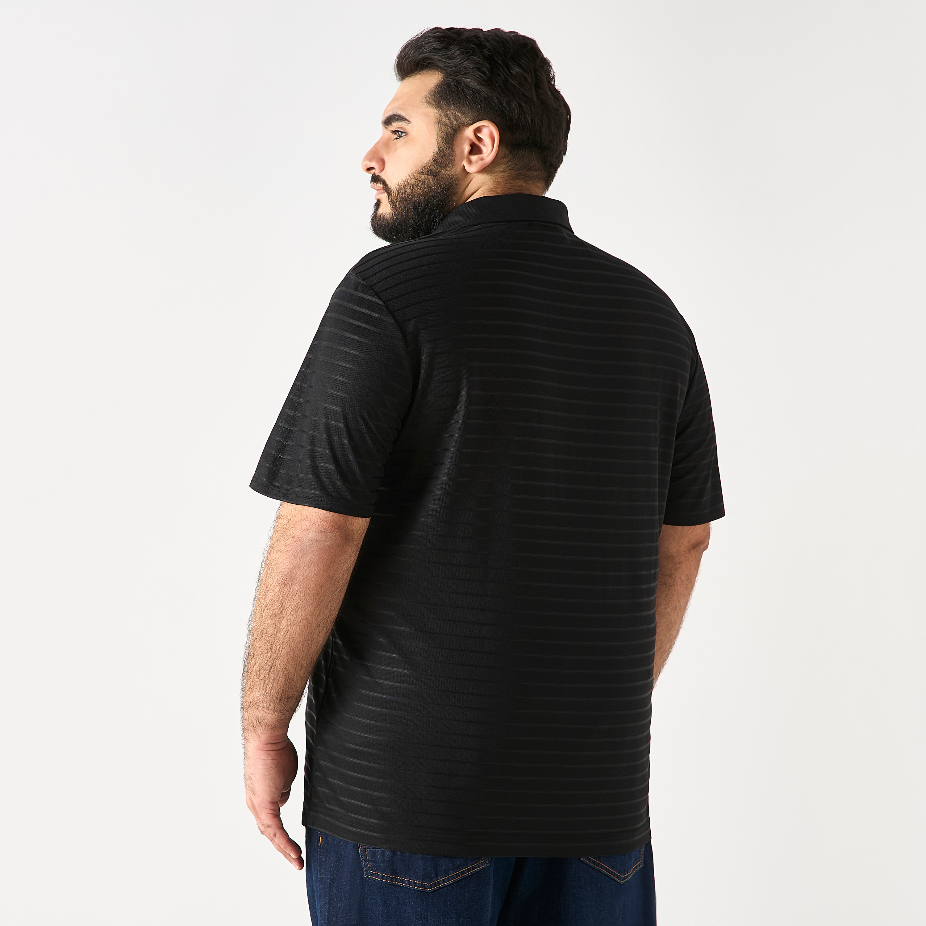 Jack & Jones Plus Size Stripes Collared Short Sleeves Polo T-Shirt-men-clothing-tshirtsandpolos-polos-image-3