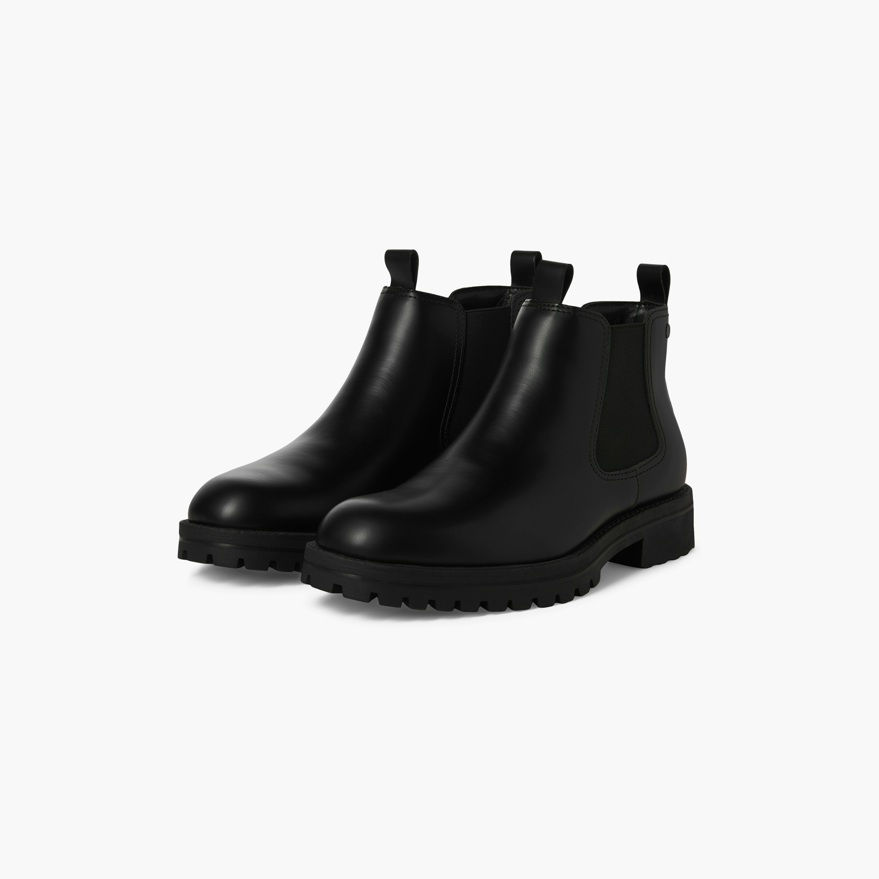 Jack & Jones Men's Lace-Up Plain Chelsea Boots | 12262823-men-shoes-boots-image-1
