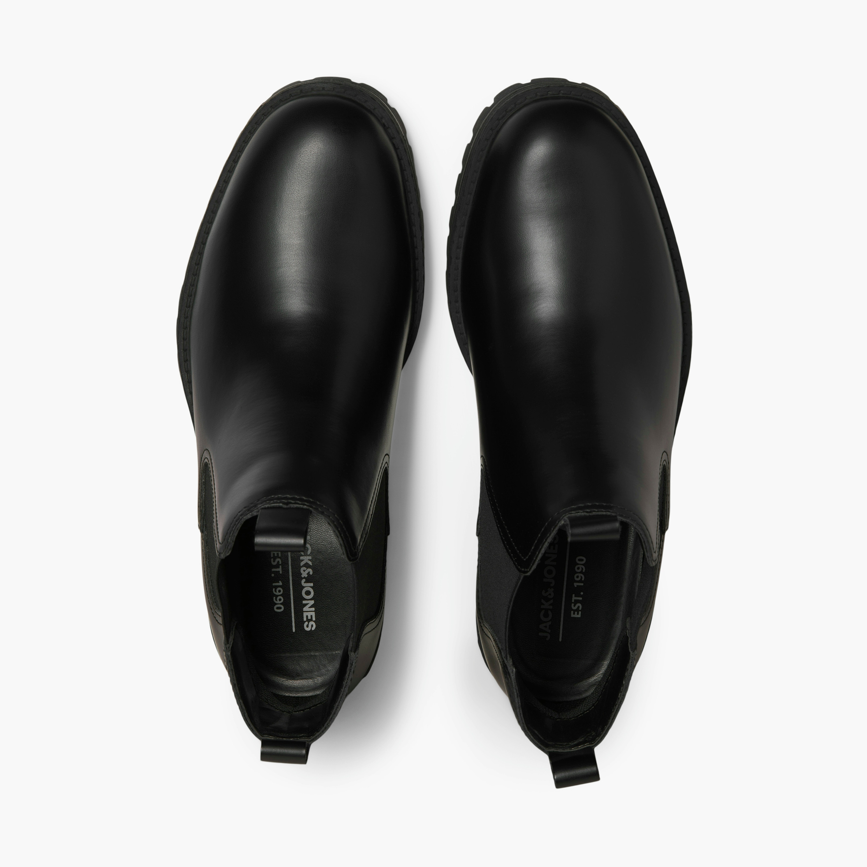 Jack & Jones Men's Lace-Up Plain Chelsea Boots | 12262823-men-shoes-boots-image-3
