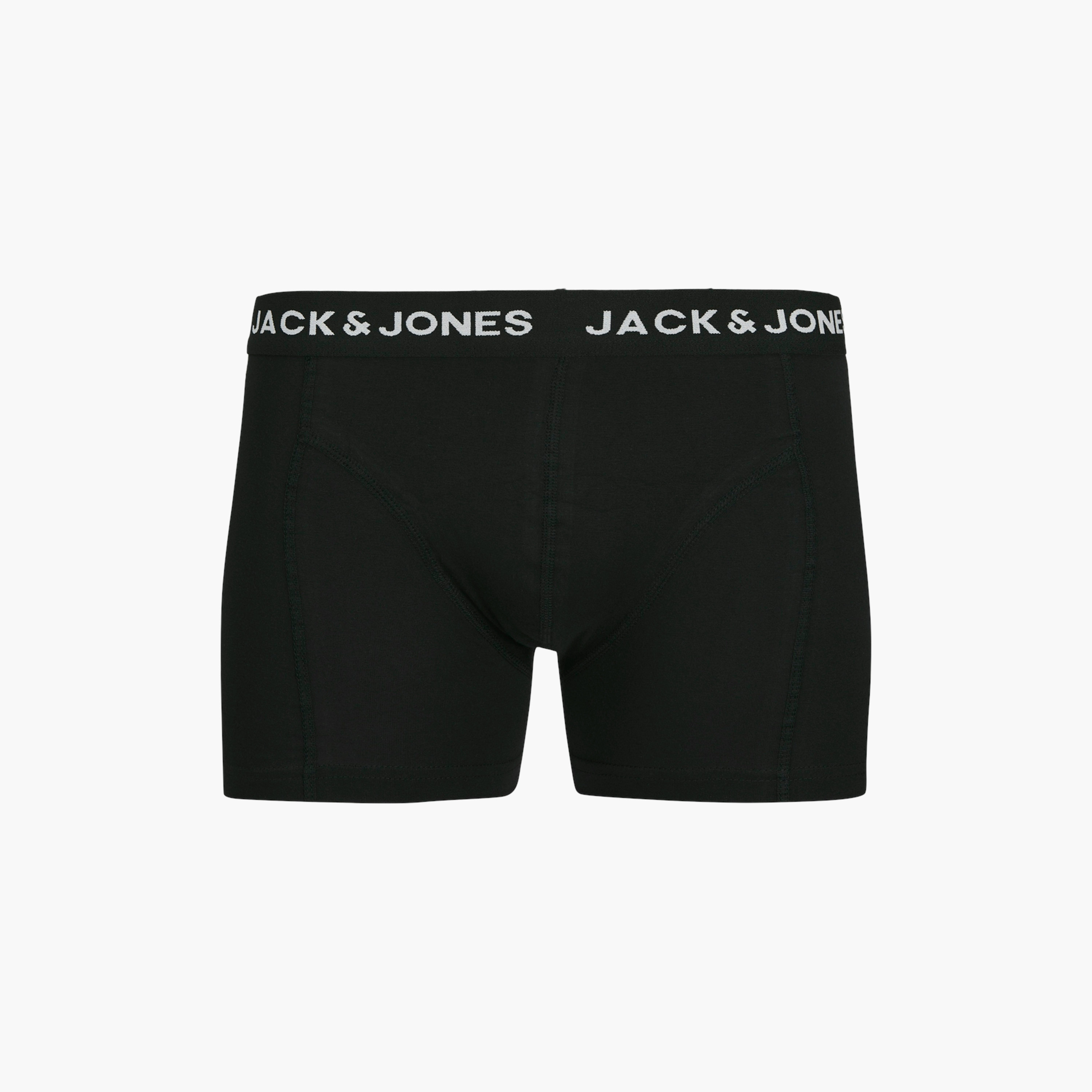 Jack & Jones Pack of 5 Brand Print Elaticated Waistband Trunks-men-clothing-innerwear-underwear-image-2