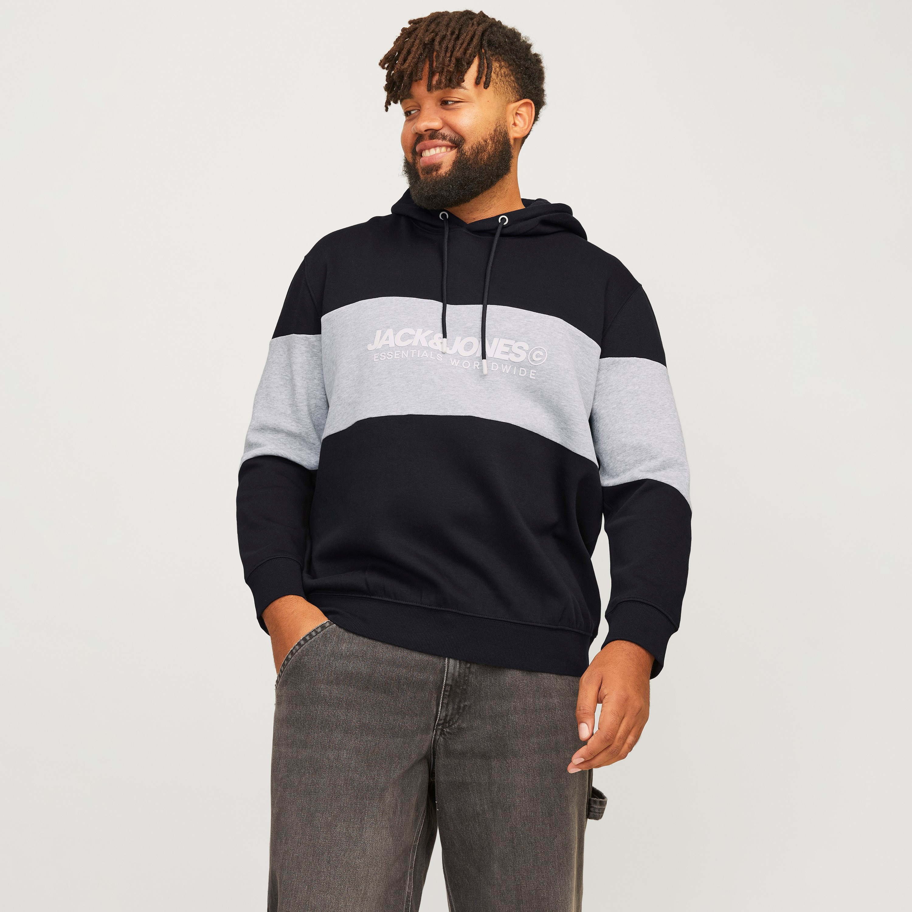 جاك آند جونز كولوربلوك هوديي بأكمام طويلة للرجال-men-winterwear-hoodiesandsweatshirts-image-1