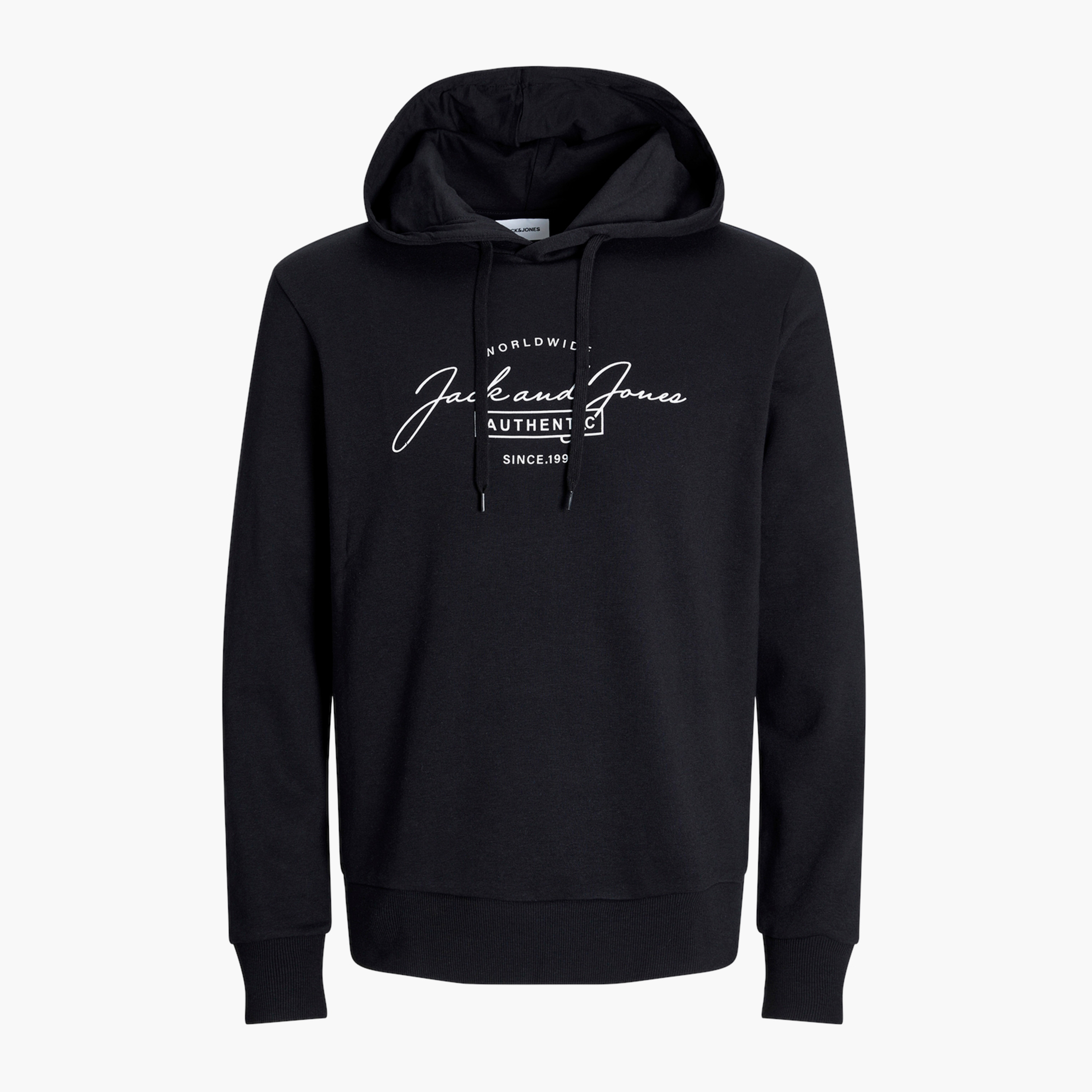 هوديي بأكمام طويلة وشعار مقاس كبير من جاك آند جونز-men-winterwear-hoodiesandsweatshirts-image-1