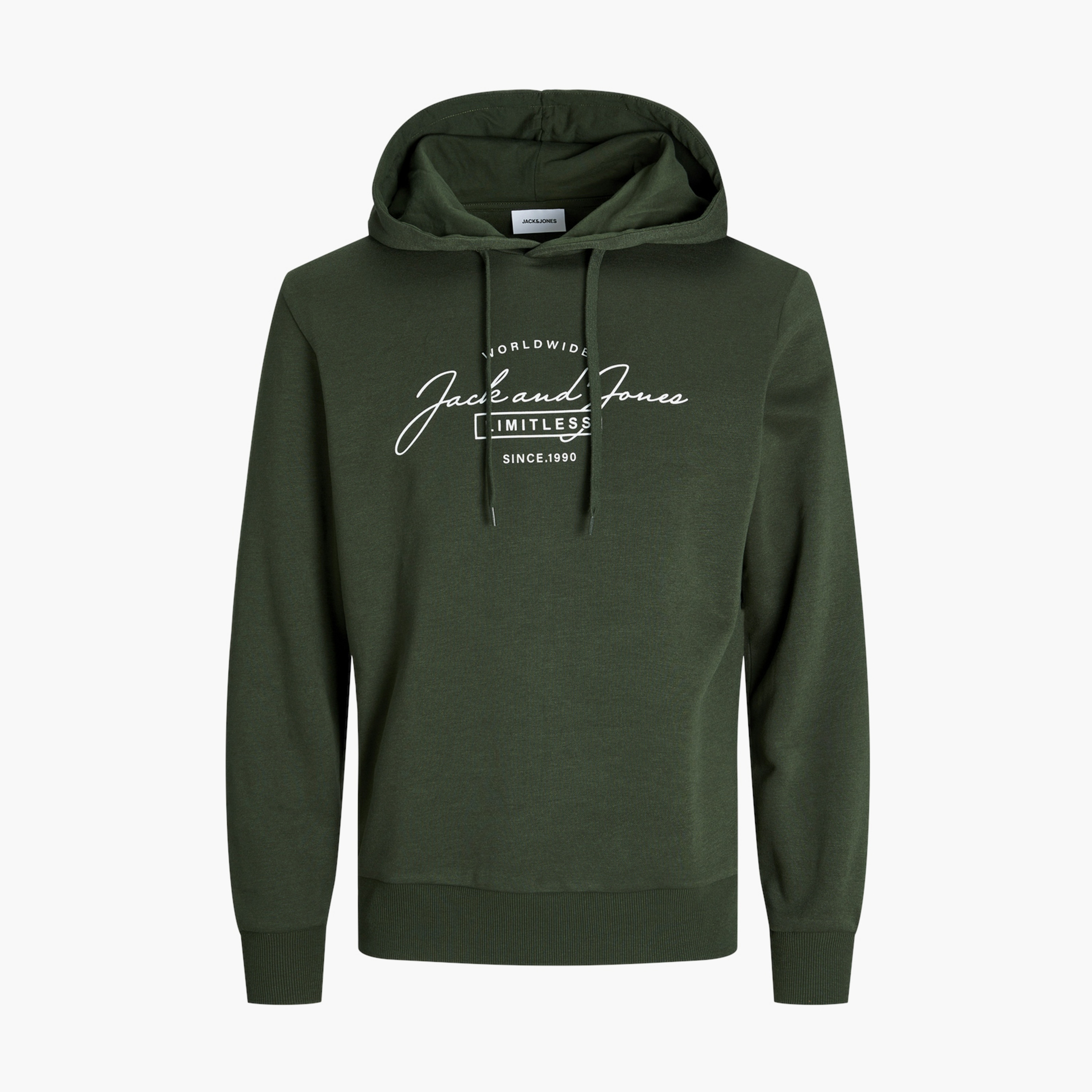 هوديي بأكمام طويلة وشعار مقاس كبير من جاك آند جونز-men-winterwear-hoodiesandsweatshirts-image-2