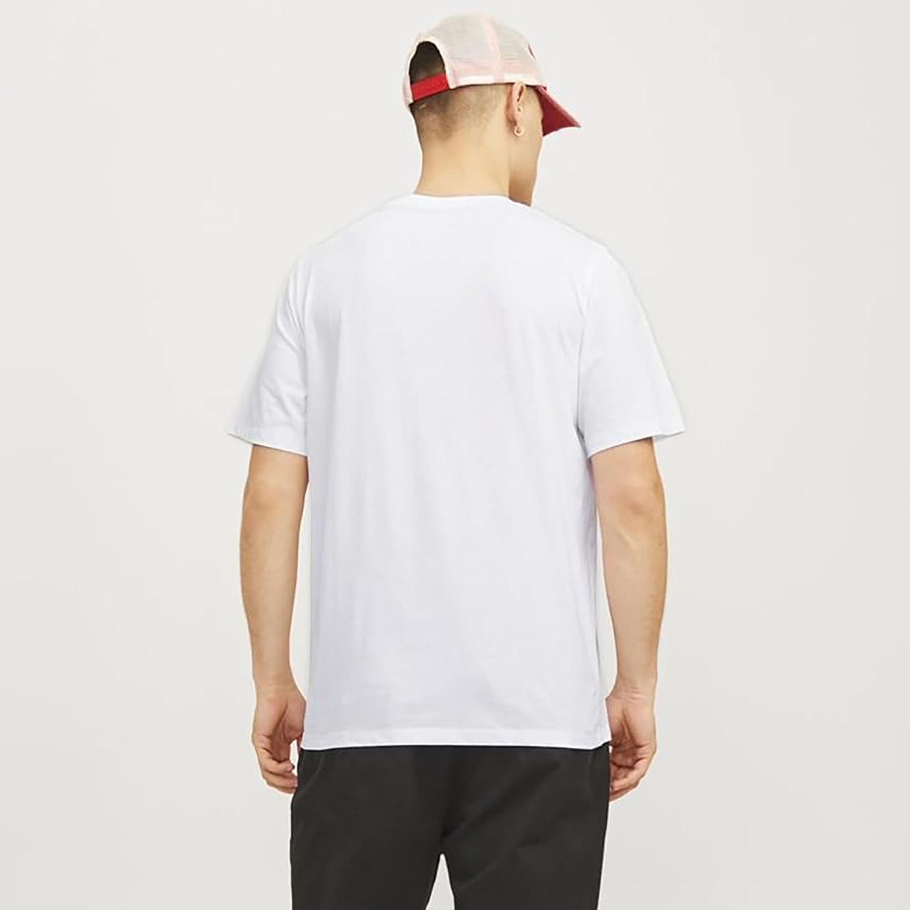 تي شيرت مقاس كبير سادة بياقة دائرية وأكمام قصيرة من جاك آند جونز-men-clothing-tshirtsandpolos-tshirts-image-3