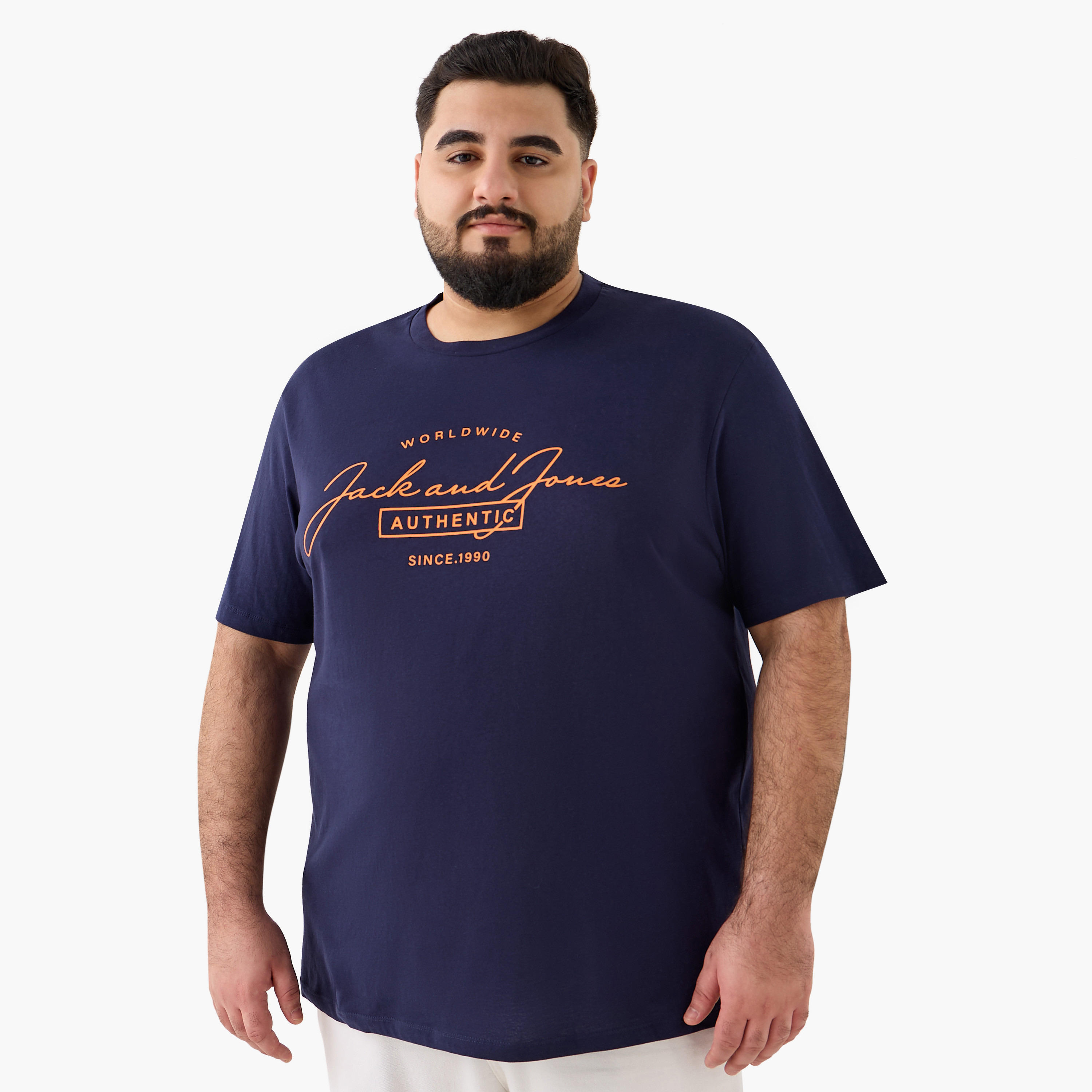 Jack & Jones Logo Crew Neck Short Sleeves Men's T-Shirt-men-clothing-tshirtsandpolos-tshirts-image-1