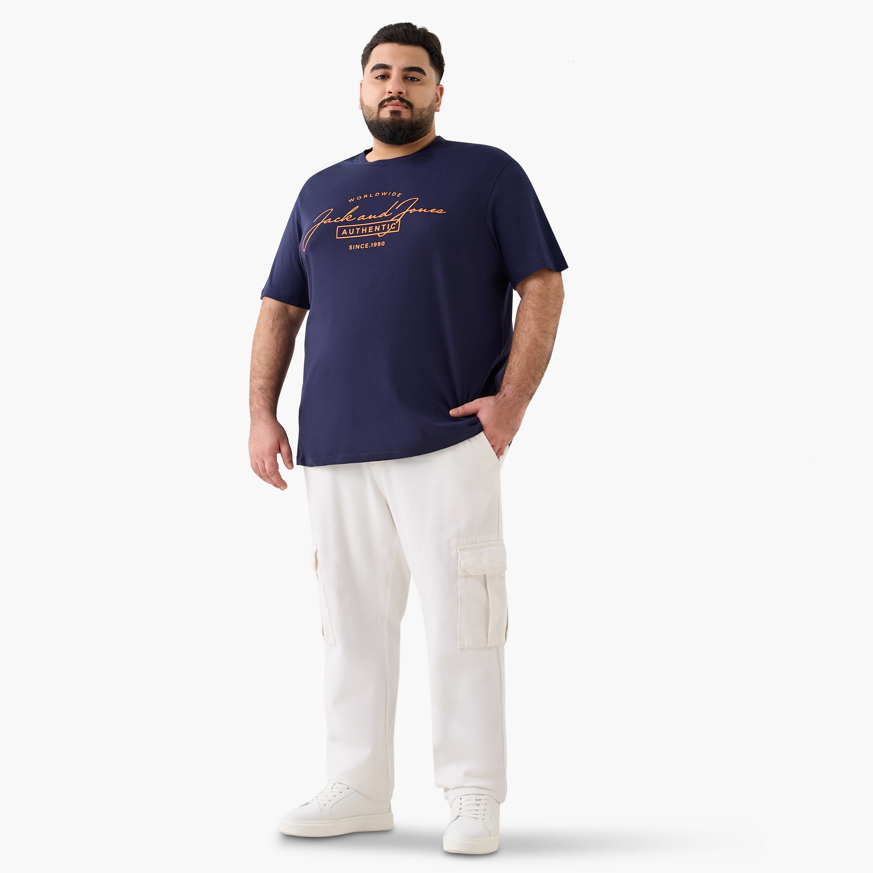 Jack & Jones Logo Crew Neck Short Sleeves Men's T-Shirt-men-clothing-tshirtsandpolos-tshirts-image-2
