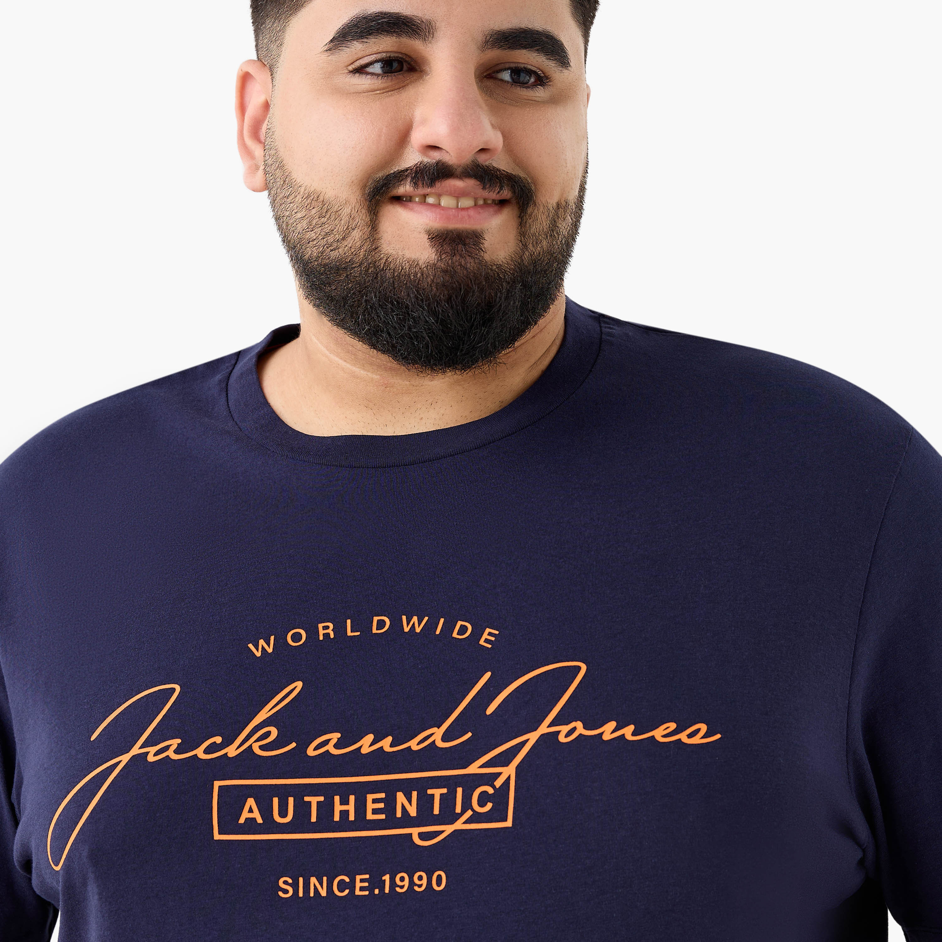 Jack & Jones Logo Crew Neck Short Sleeves Men's T-Shirt-men-clothing-tshirtsandpolos-tshirts-image-4