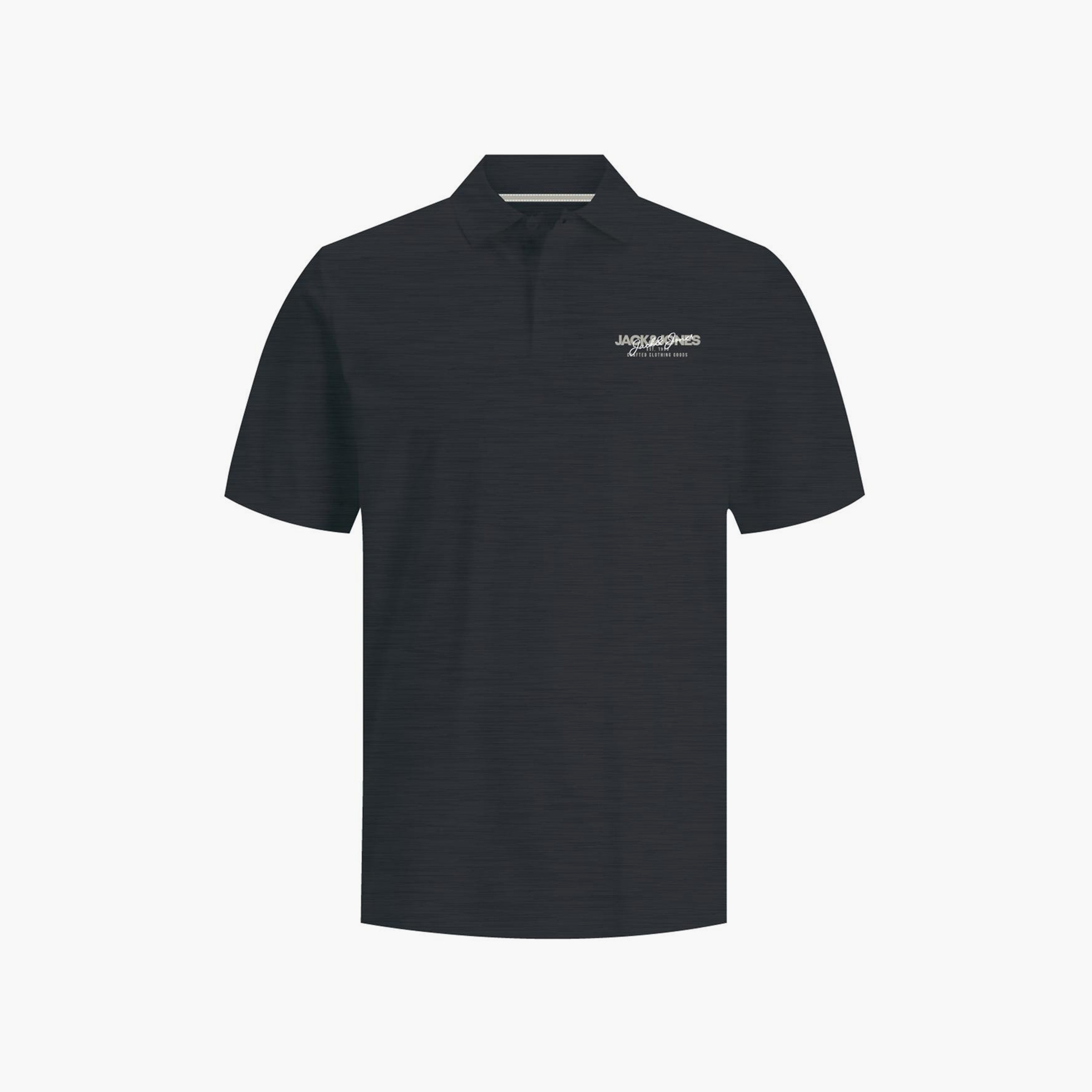 تيشيرت بولو سادة بأكمام قصيرة وياقة من جاك آند جونز-men-clothing-tshirtsandpolos-polos-image-1