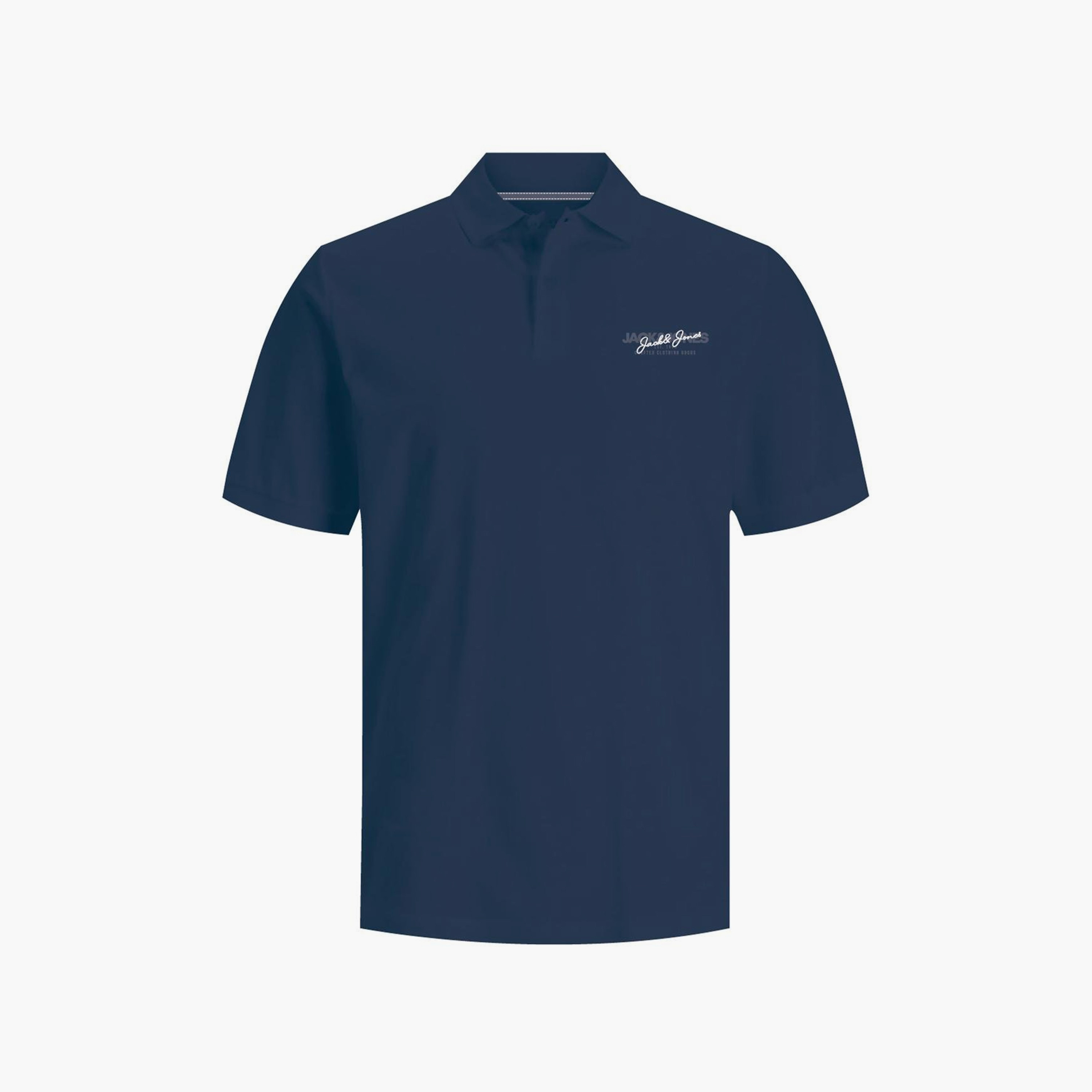 تيشيرت بولو سادة بأكمام قصيرة وياقة من جاك آند جونز-men-clothing-tshirtsandpolos-polos-image-2
