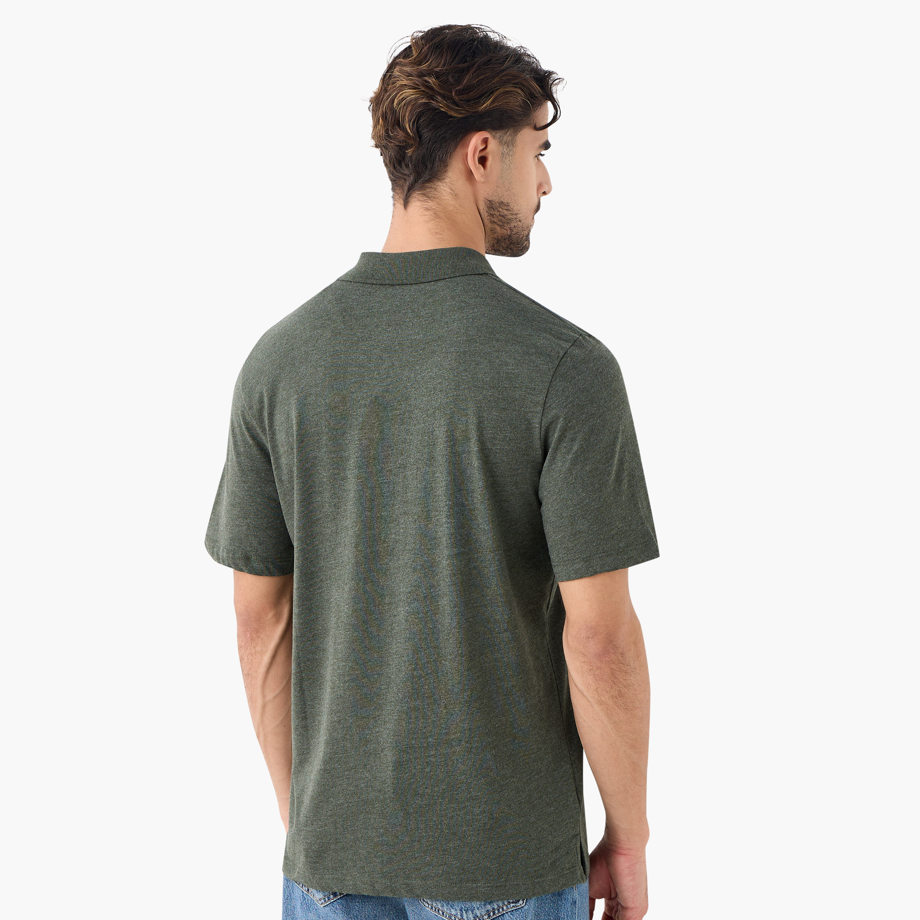 تي شيرت بولو رجالي بياقة عادية وأكمام قصيرة من جاك آند جونز-men-clothing-tshirtsandpolos-polos-image-8