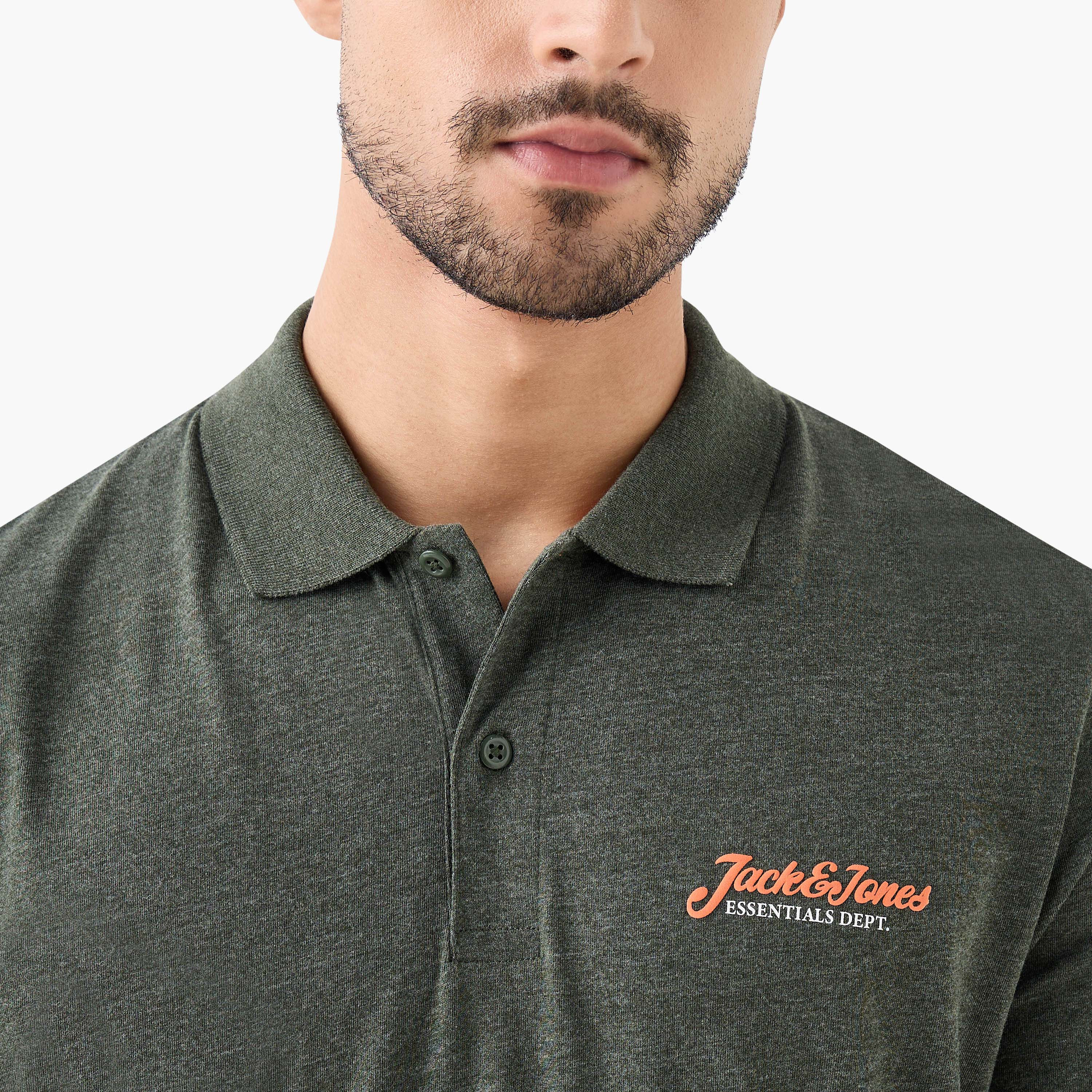 تي شيرت بولو رجالي بياقة عادية وأكمام قصيرة من جاك آند جونز-men-clothing-tshirtsandpolos-polos-image-9