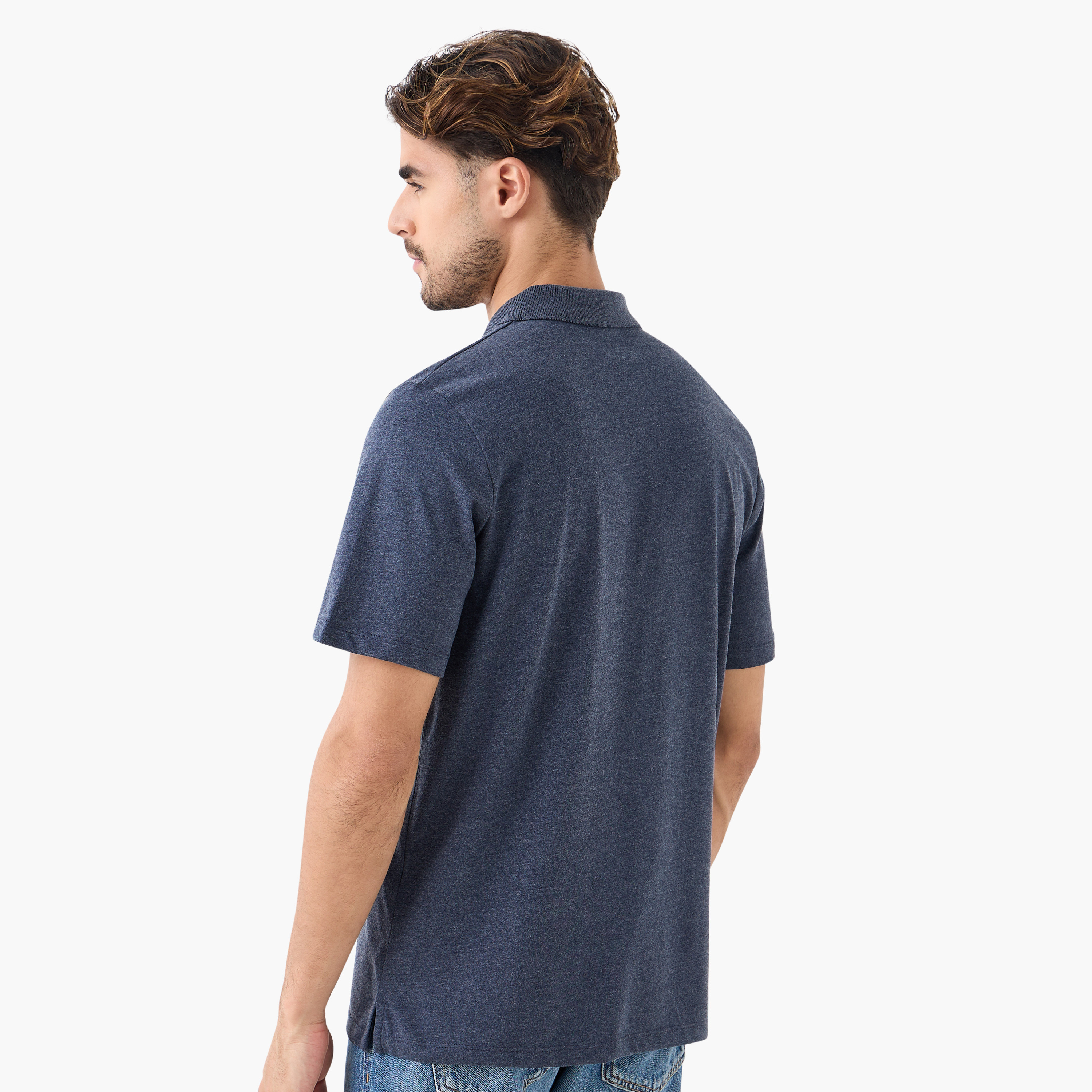 تي شيرت بولو رجالي بياقة عادية وأكمام قصيرة من جاك آند جونز-men-clothing-tshirtsandpolos-polos-image-3