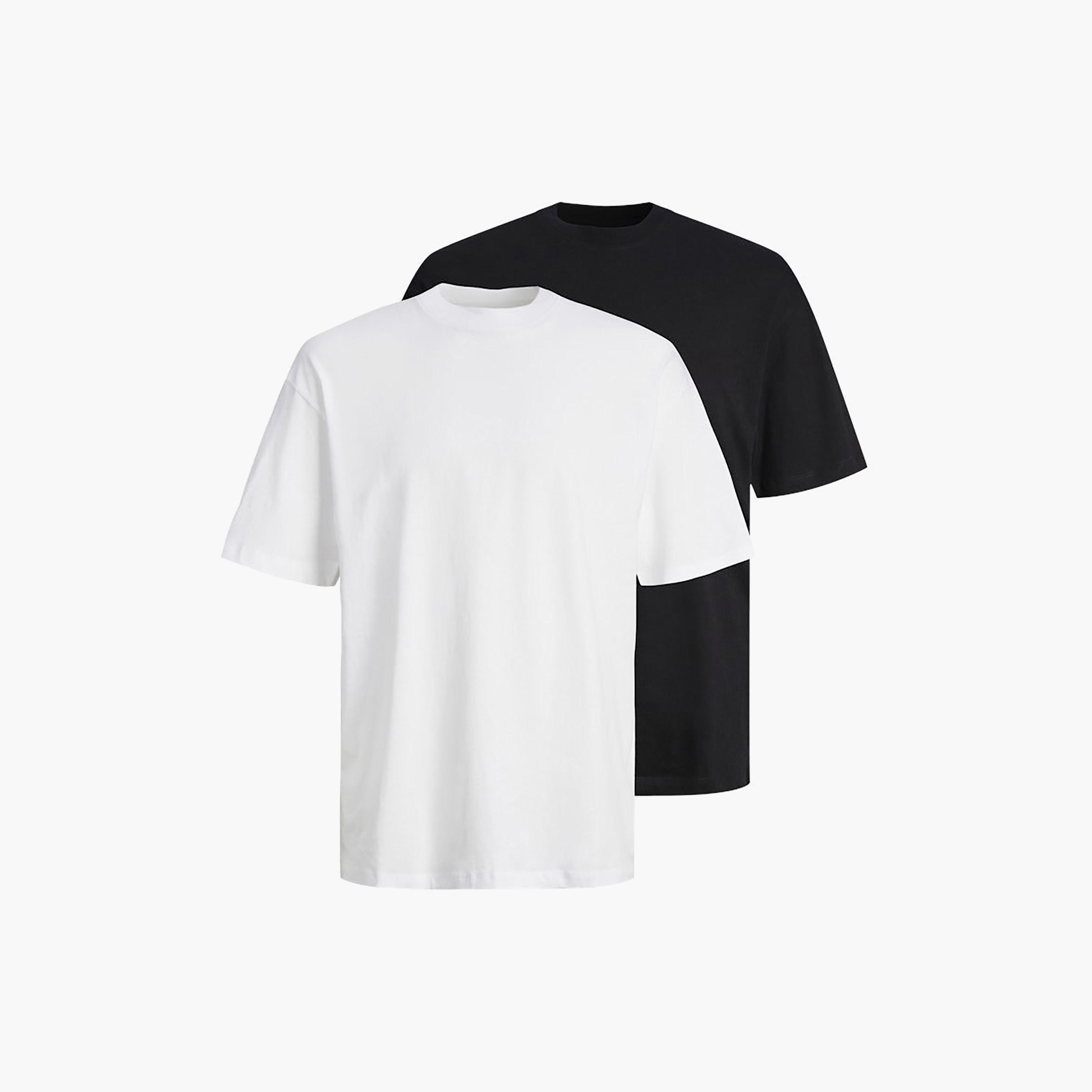 Jack & Jones Pack of 2 Plain Crew Neck Short Sleeves Men's T-Shirt-men-clothing-tshirtsandpolos-tshirts-image-1
