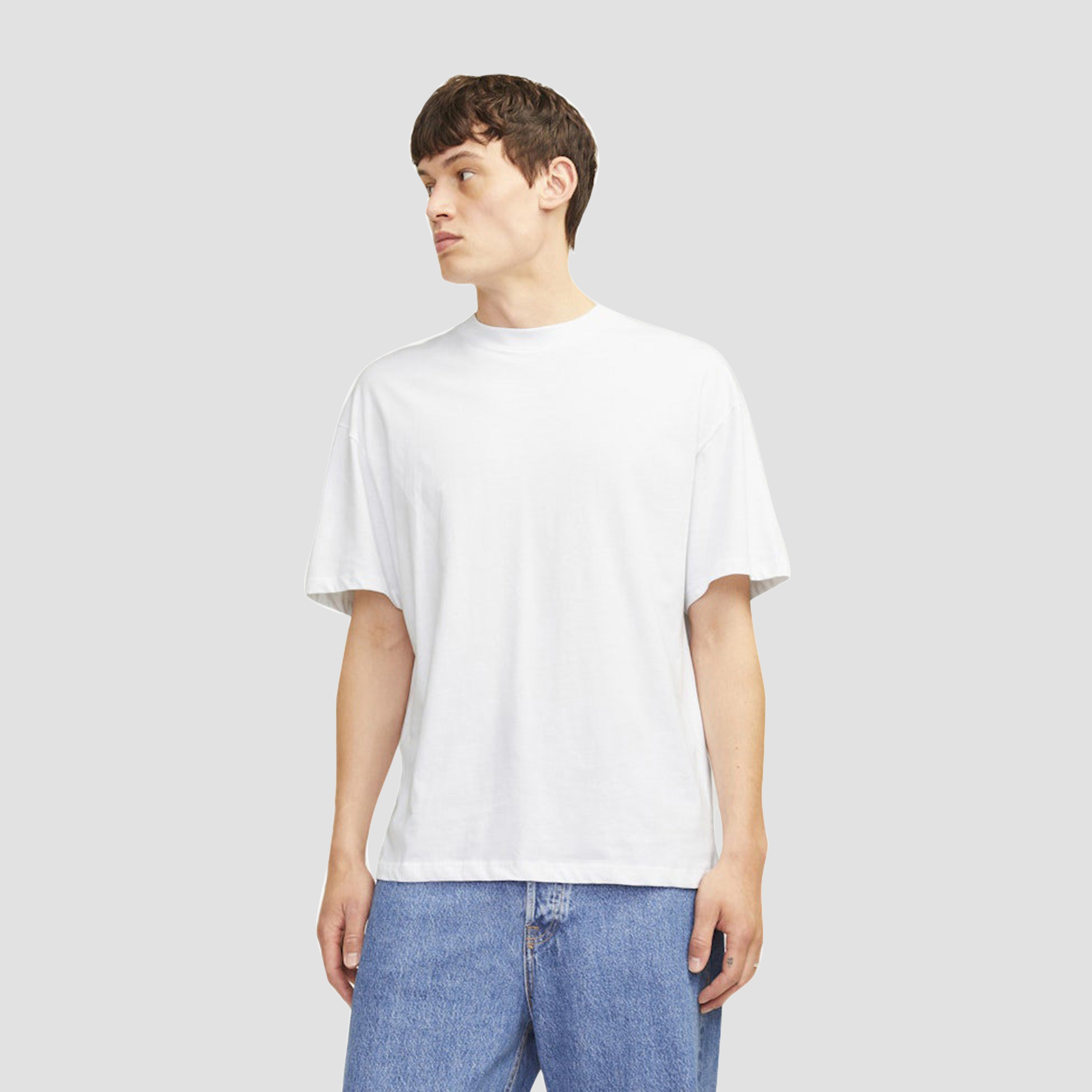 Jack & Jones Pack of 2 Plain Crew Neck Short Sleeves Men's T-Shirt-men-clothing-tshirtsandpolos-tshirts-image-2