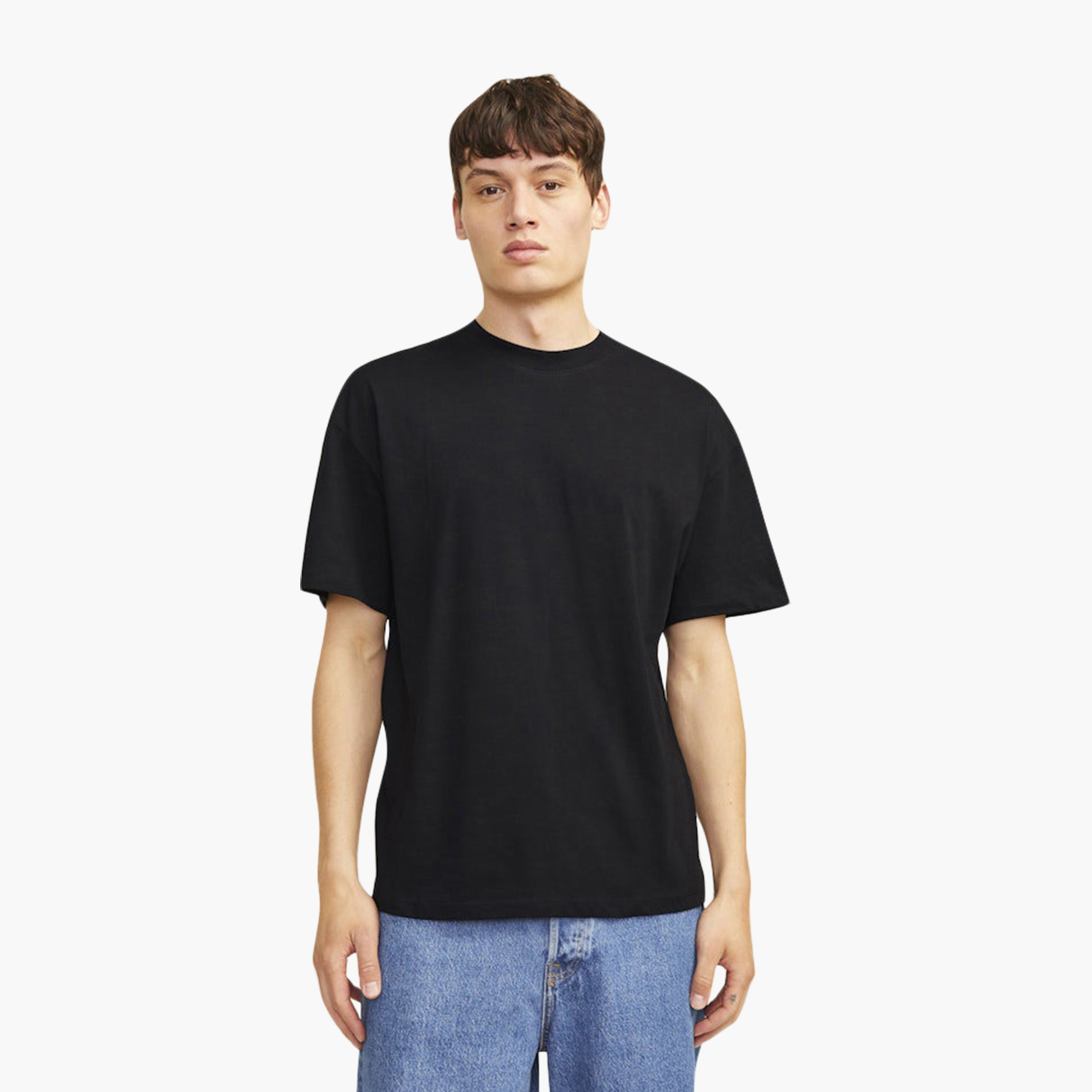 Jack & Jones Pack of 2 Plain Crew Neck Short Sleeves Men's T-Shirt-men-clothing-tshirtsandpolos-tshirts-image-3