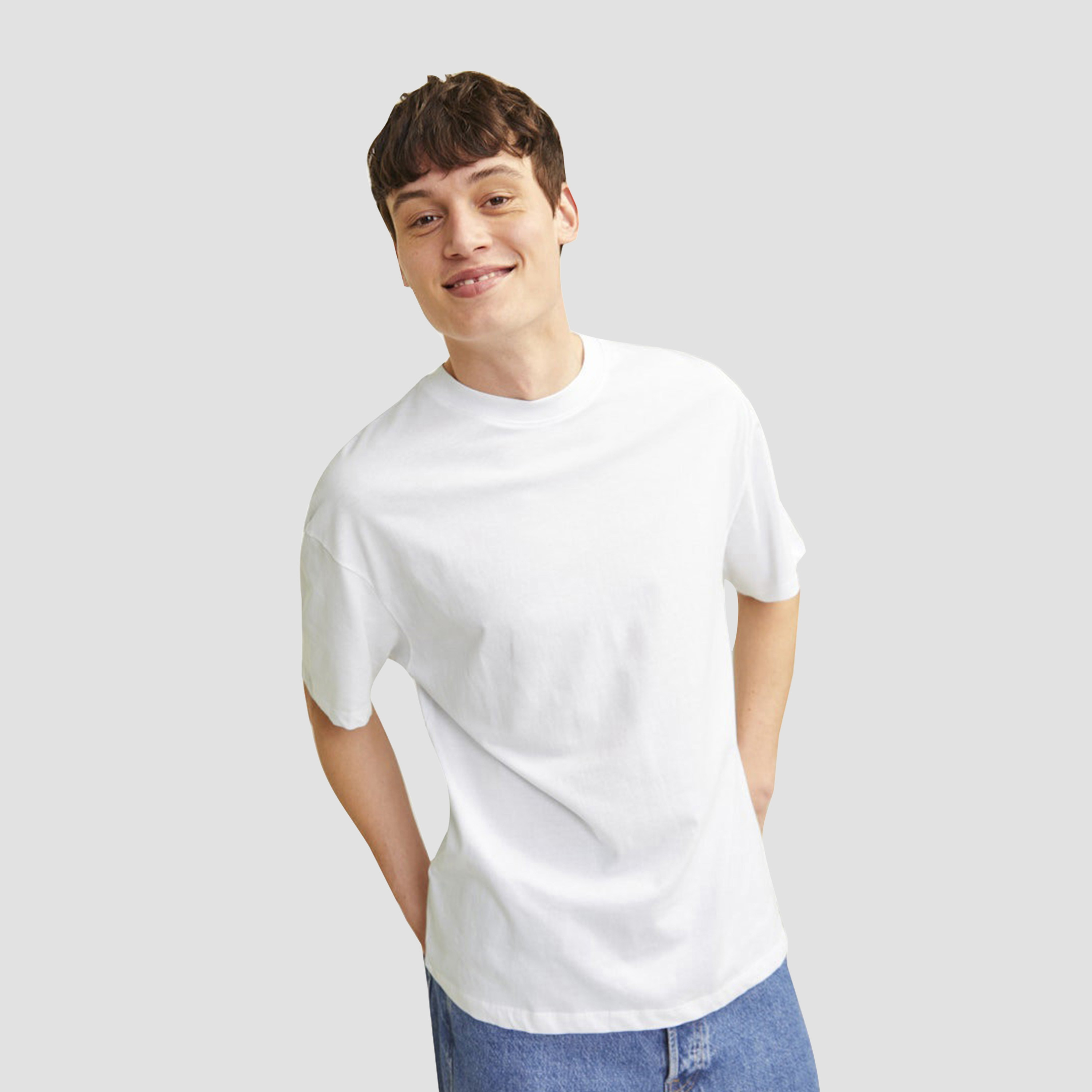 Jack & Jones Pack of 2 Plain Crew Neck Short Sleeves Men's T-Shirt-men-clothing-tshirtsandpolos-tshirts-image-5