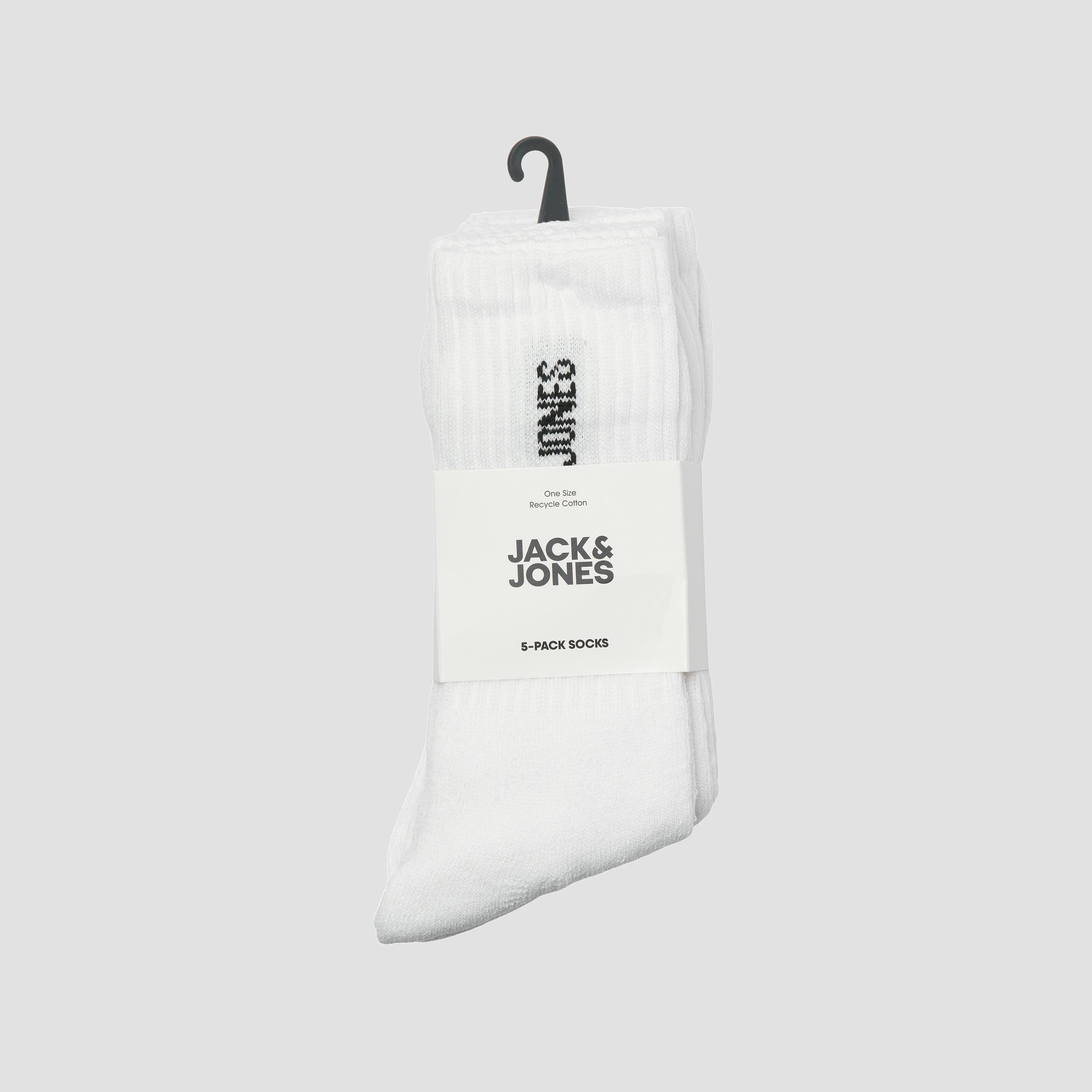 جوارب تنس قطنية رجالية جاك آند جونز بخمسة أزواج جاسريجن | 12266536-men-socks-image-6