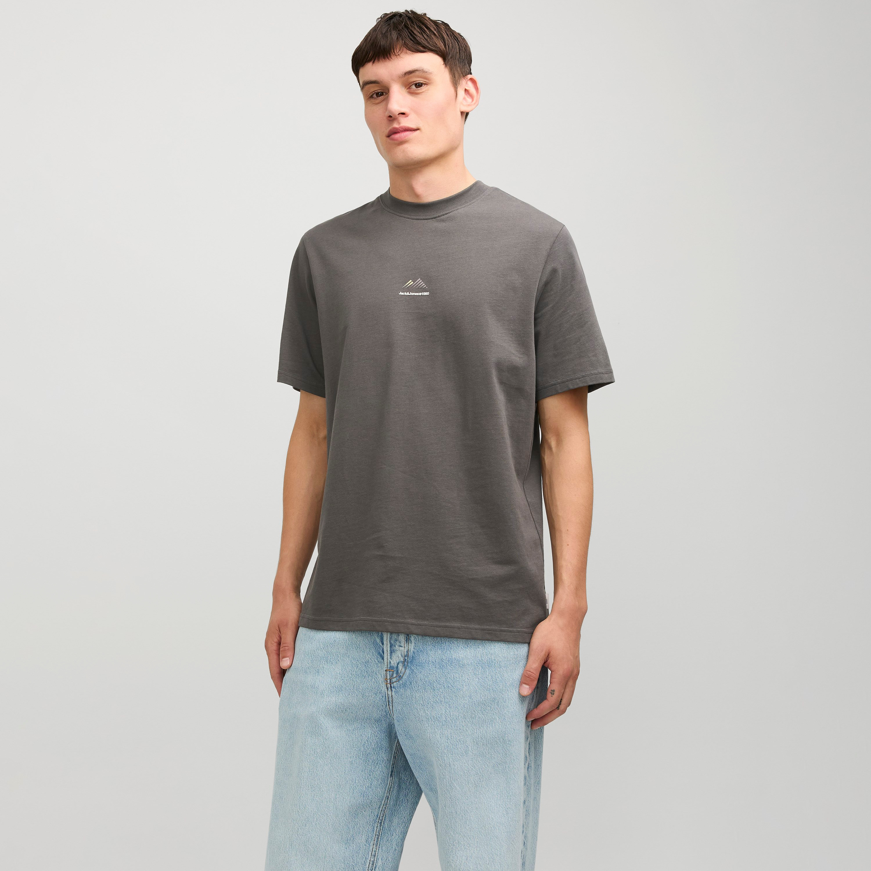 Jack & Jones Typography Print Crew Neck Short Sleeves Men's T-Shirt-men-clothing-tshirtsandpolos-tshirts-image-1